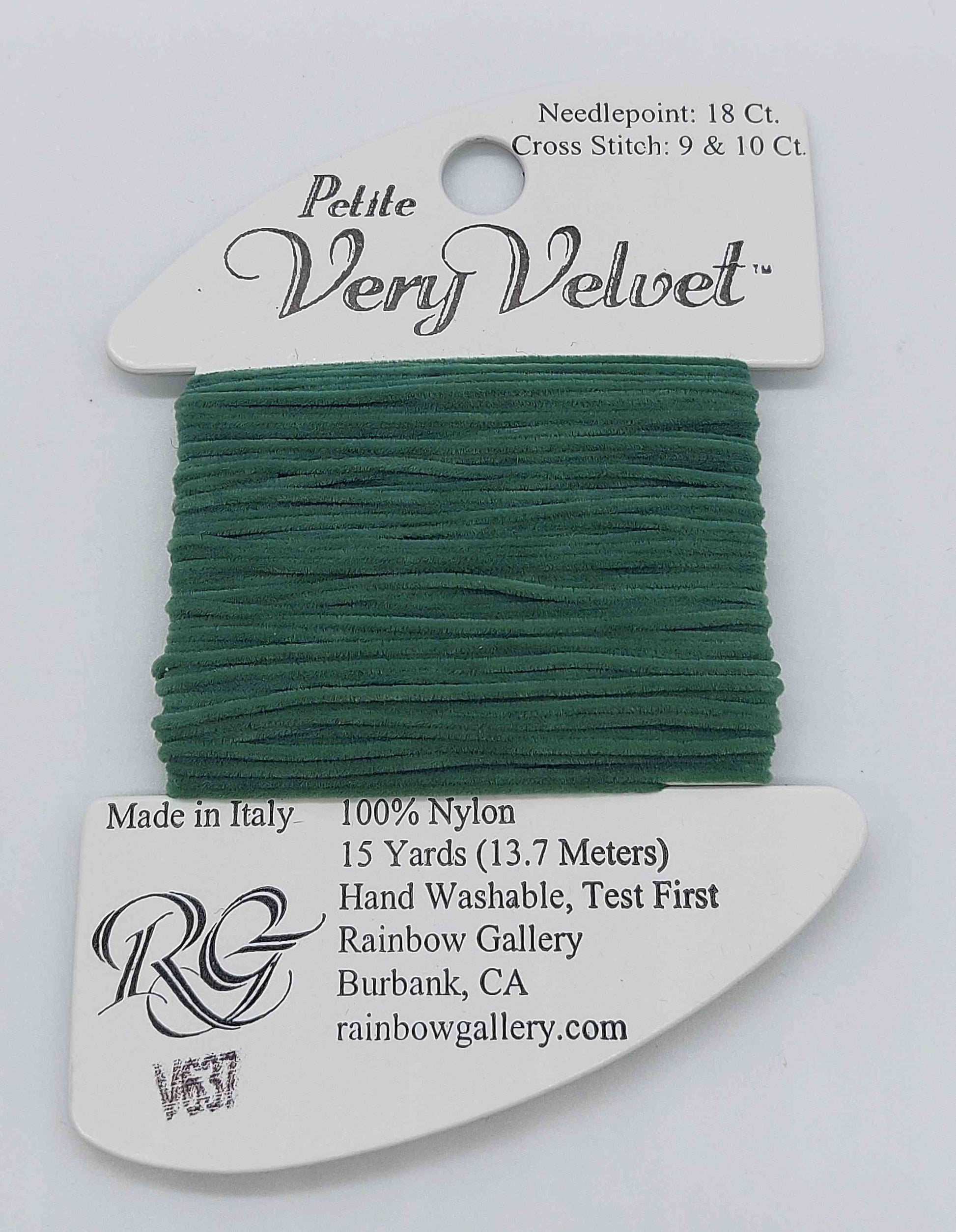 Petite Very Velvet - Assorted Colors - V637-SEA GREEN