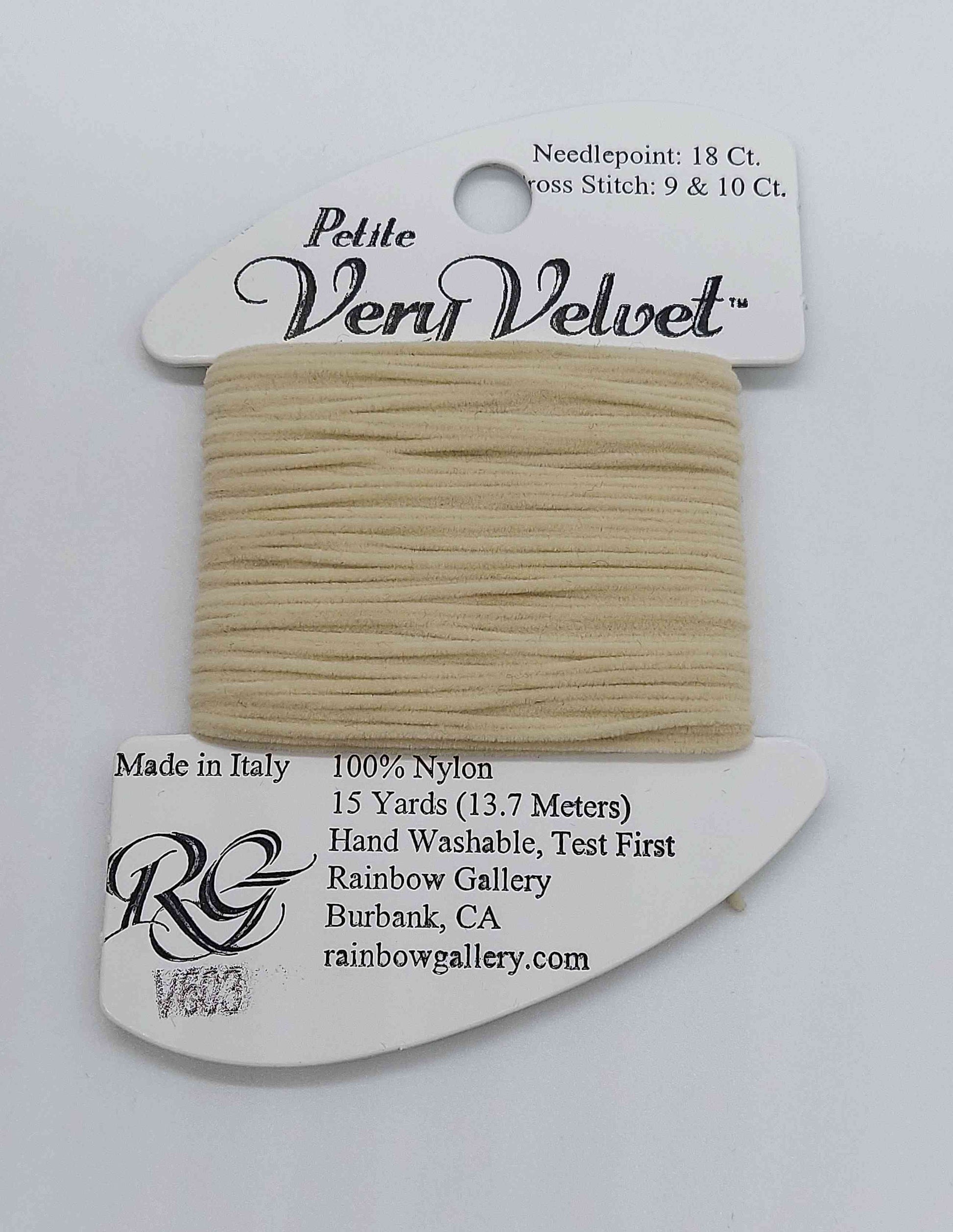 Petite Very Velvet - Assorted Colors - V603-ECRU