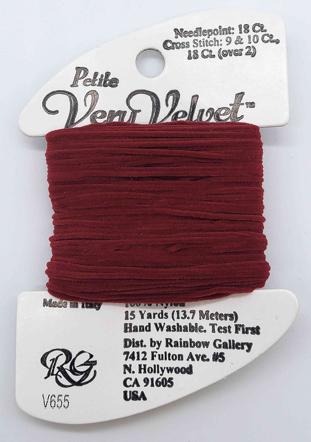 Petite Very Velvet - Assorted Colors - V655-DARK RED