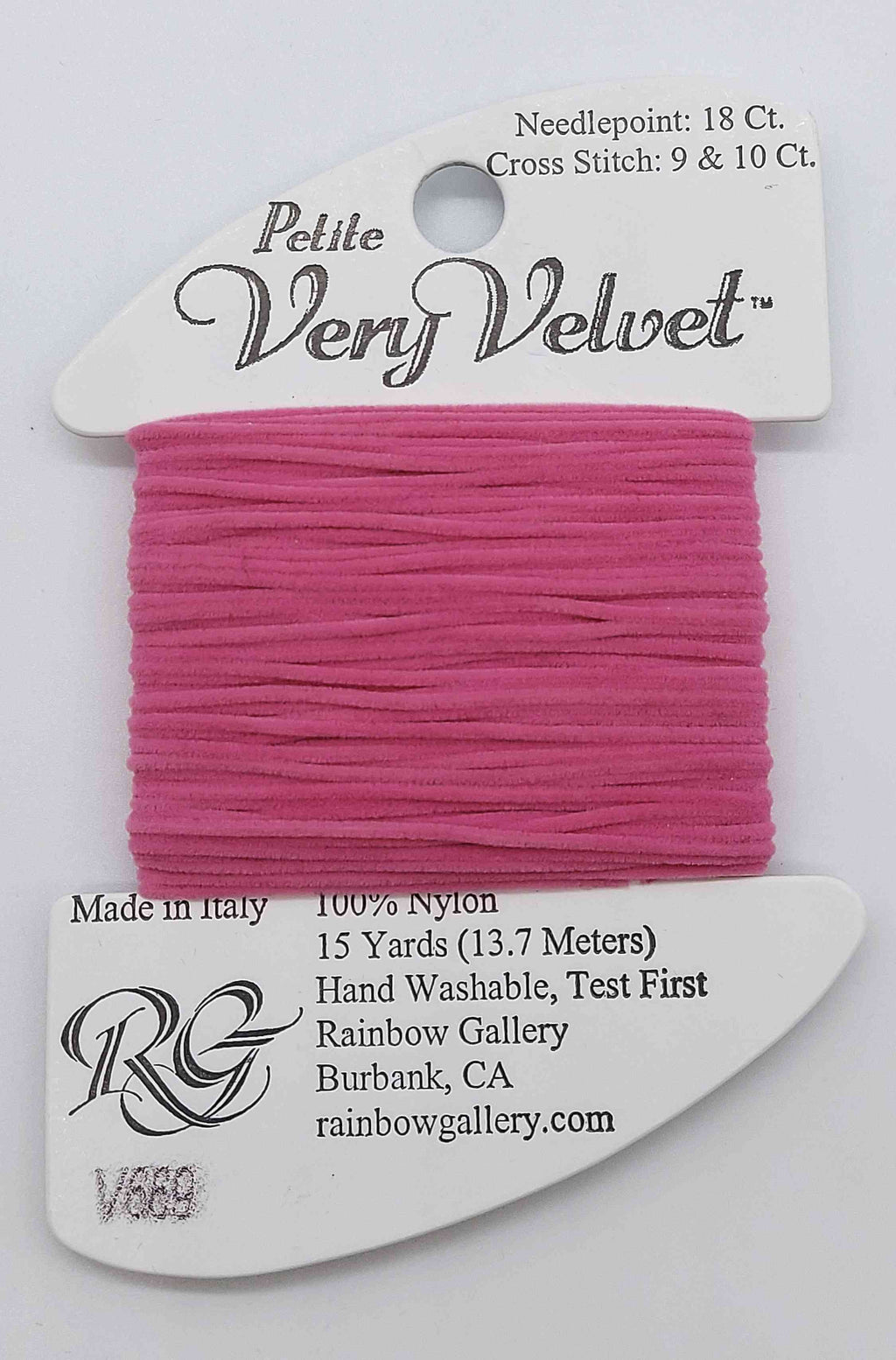 Petite Very Velvet - Assorted Colors - V669-MD RASPBRRY