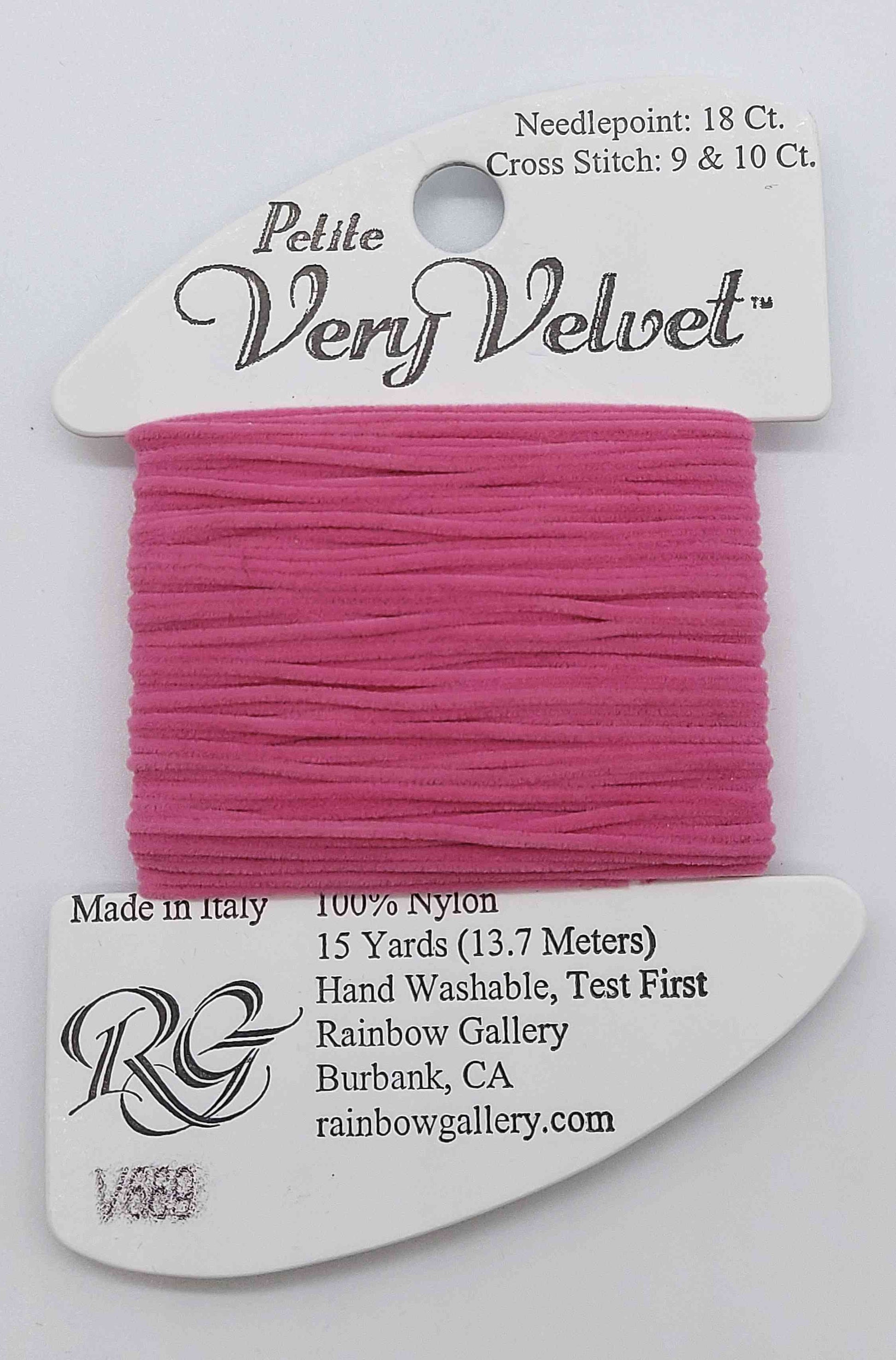 Petite Very Velvet - Assorted Colors - V669-MD RASPBRRY