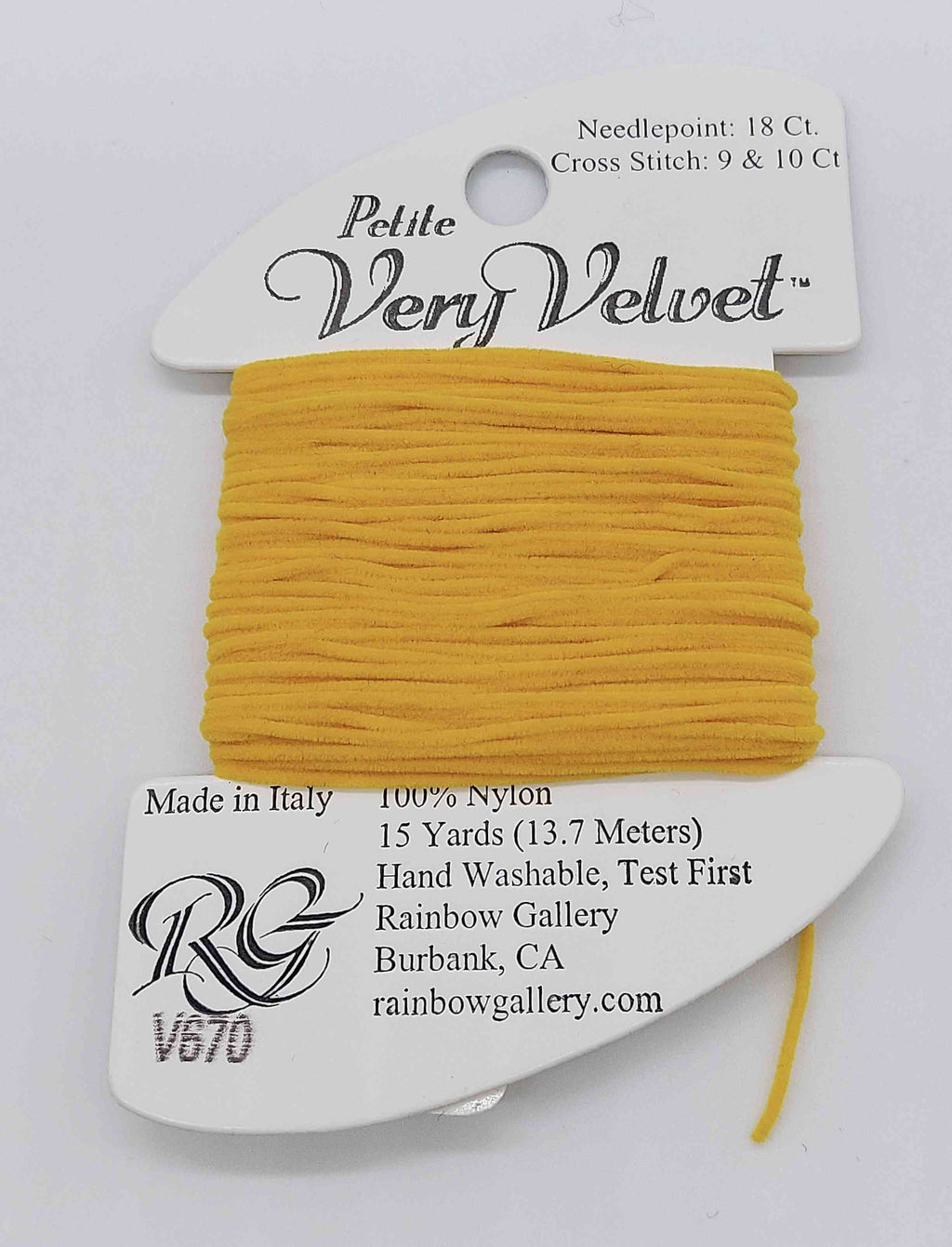 Petite Very Velvet - Assorted Colors - V670-YELLOW GOLD