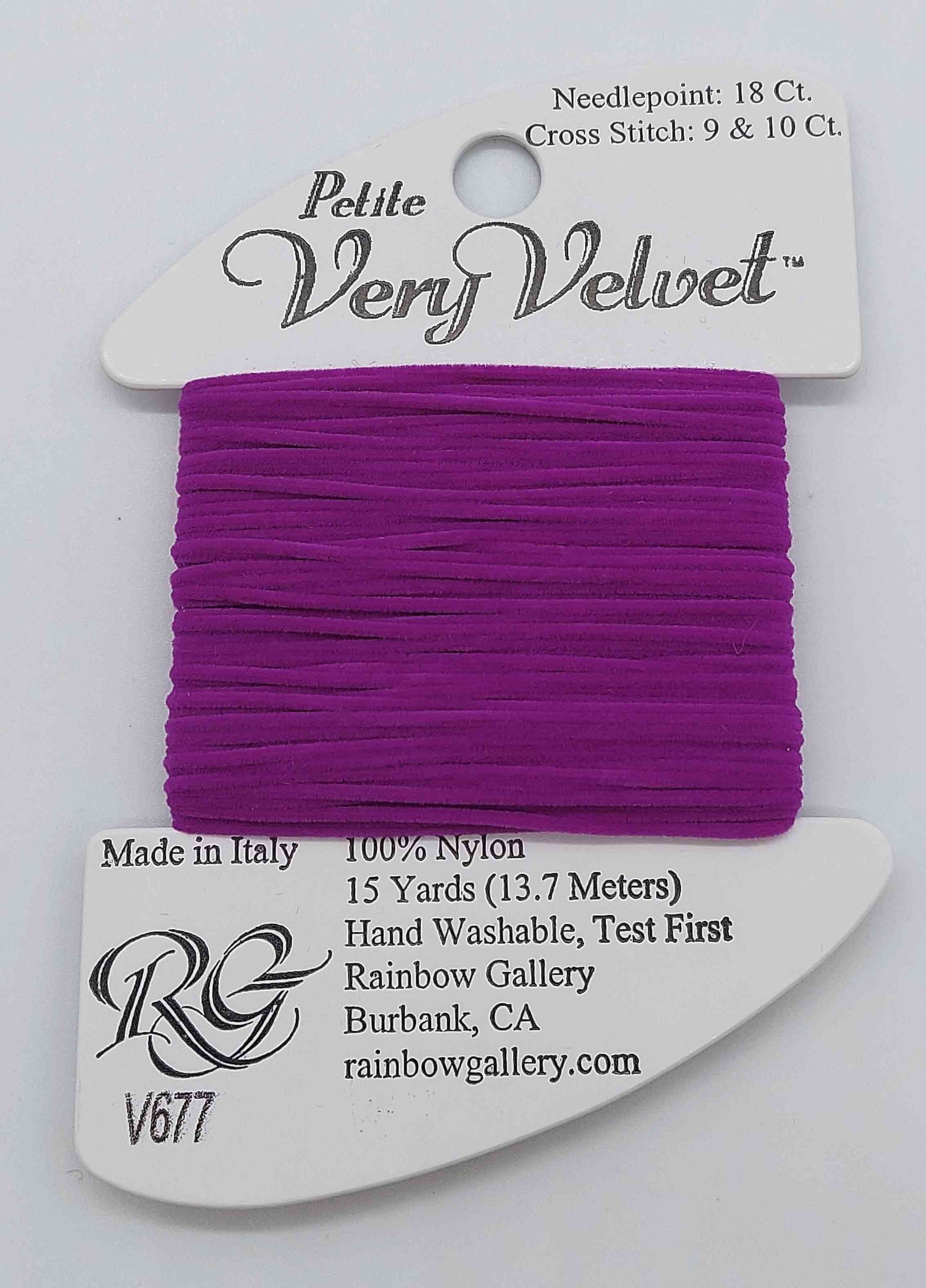 Petite Very Velvet - Assorted Colors - V677-DARK FUCHSIA
