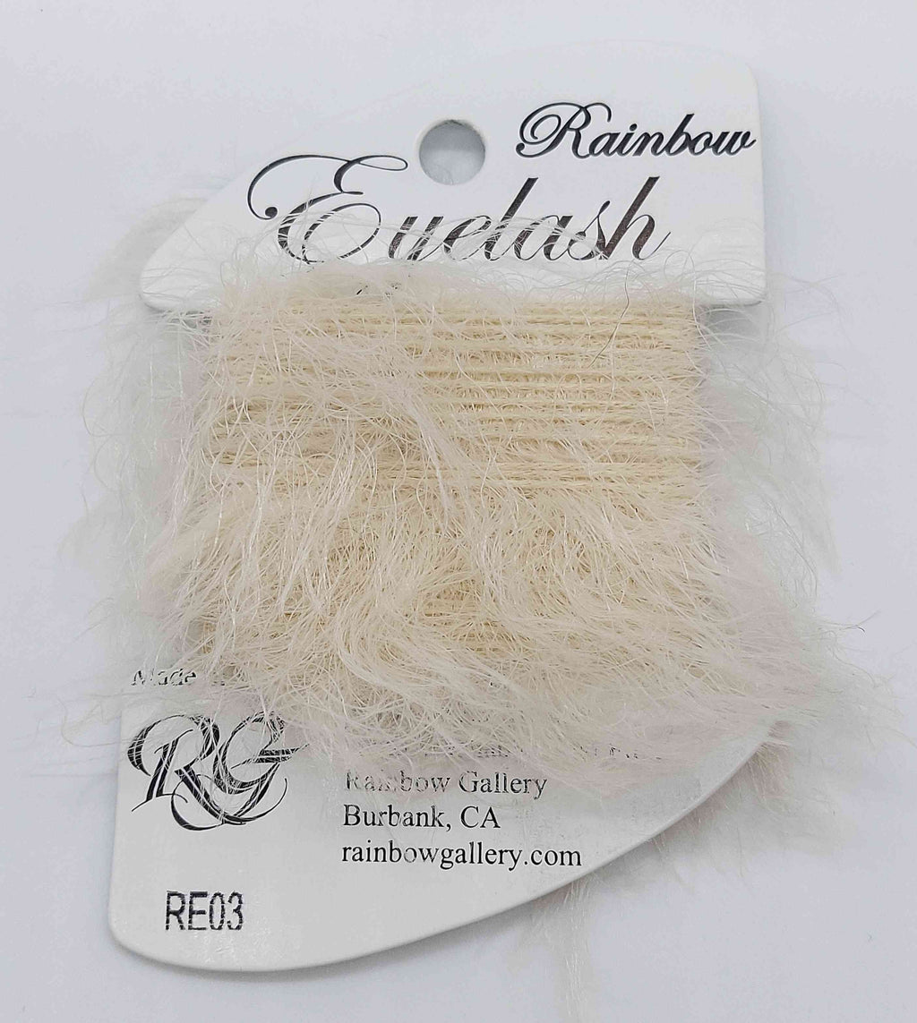 Eyelash - Assorted Colors - RE03-Ecru