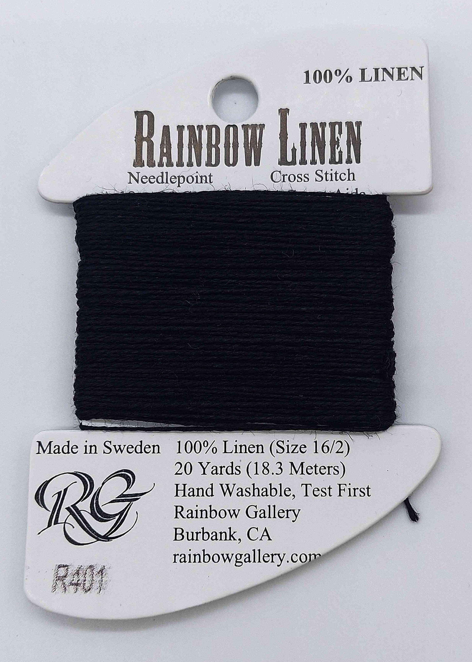 Rainbow Linen - Assorted Colors - R401-BLACK