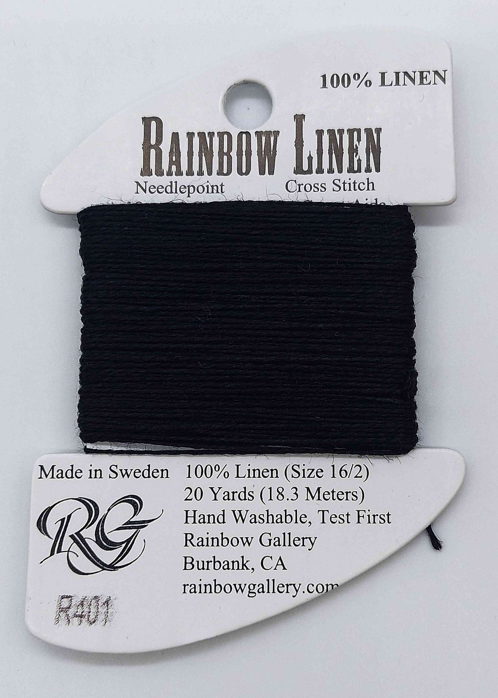 Rainbow Linen - Assorted Colors - R401-BLACK