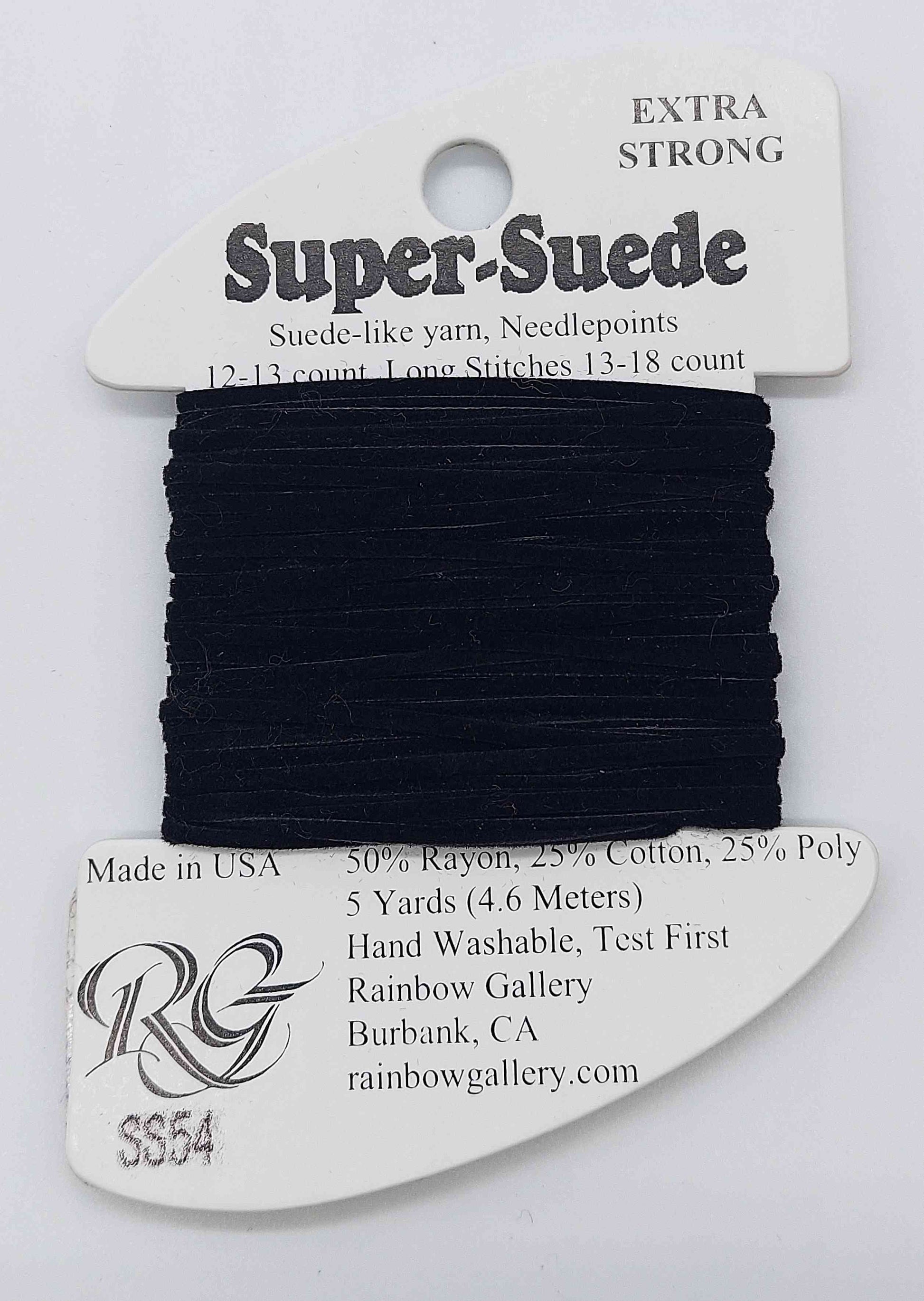 Super Suede - Assorted Colors - SS54 - Black