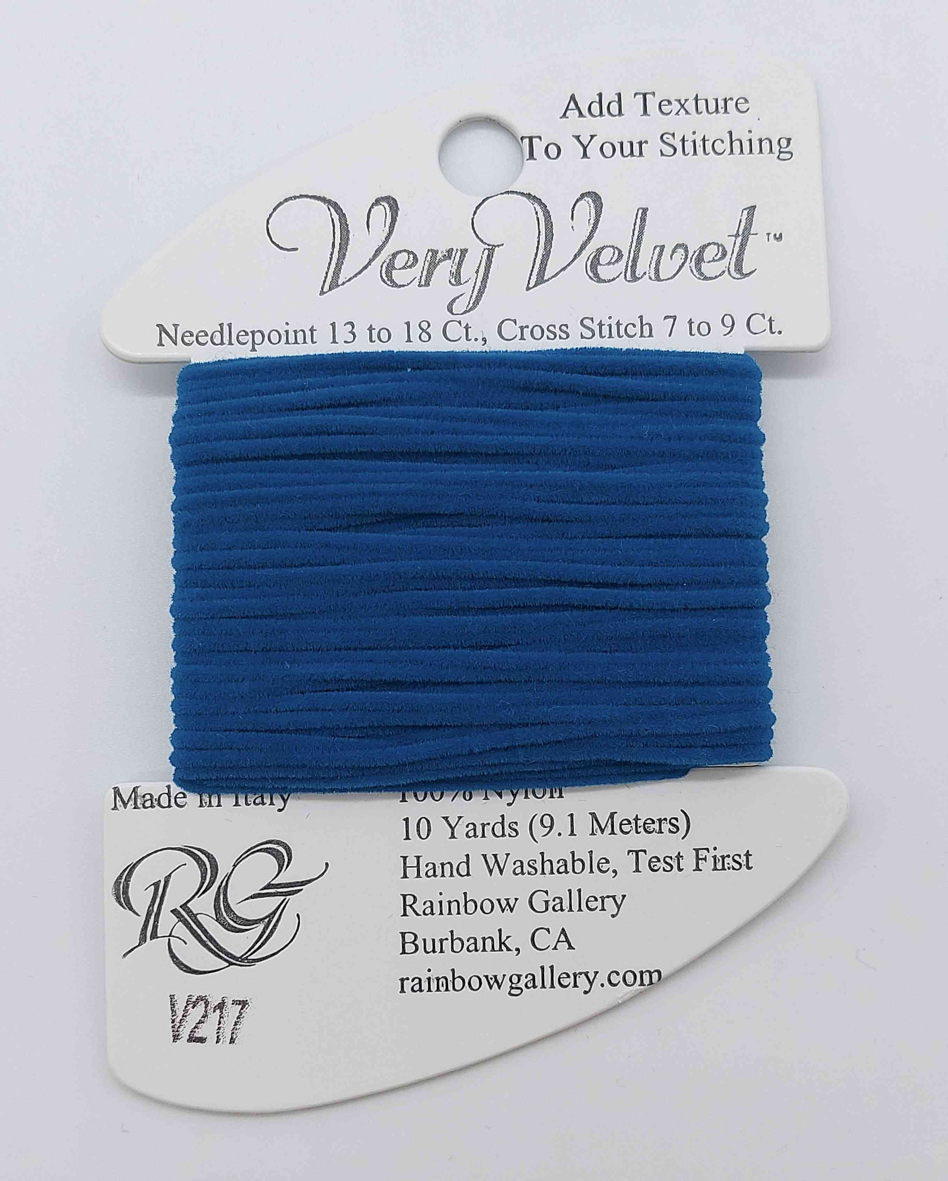 Very Velvet - Assorted Colors - V217-PEACOCK BL