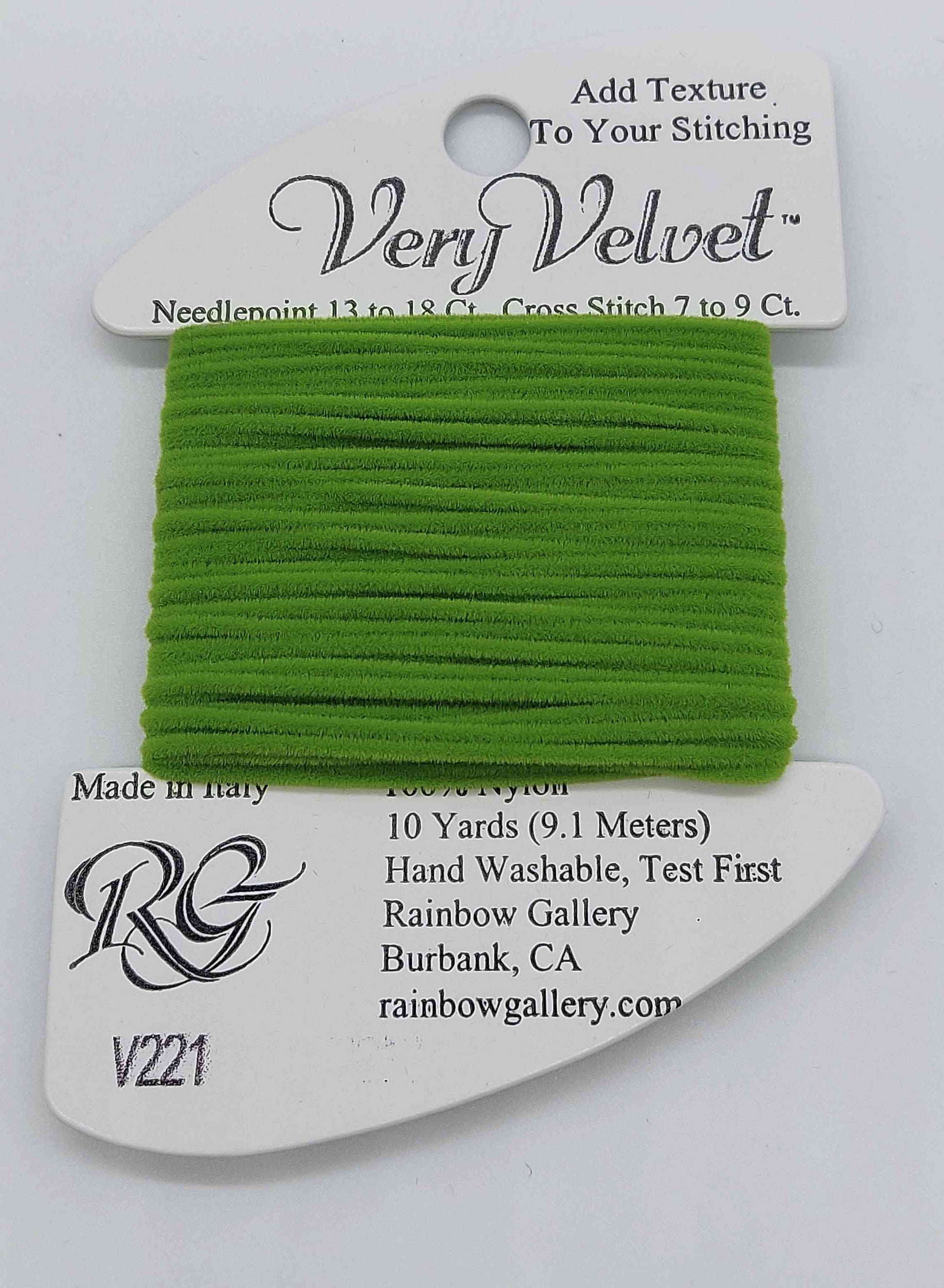 Very Velvet - Assorted Colors - V221-LITE GREEN
