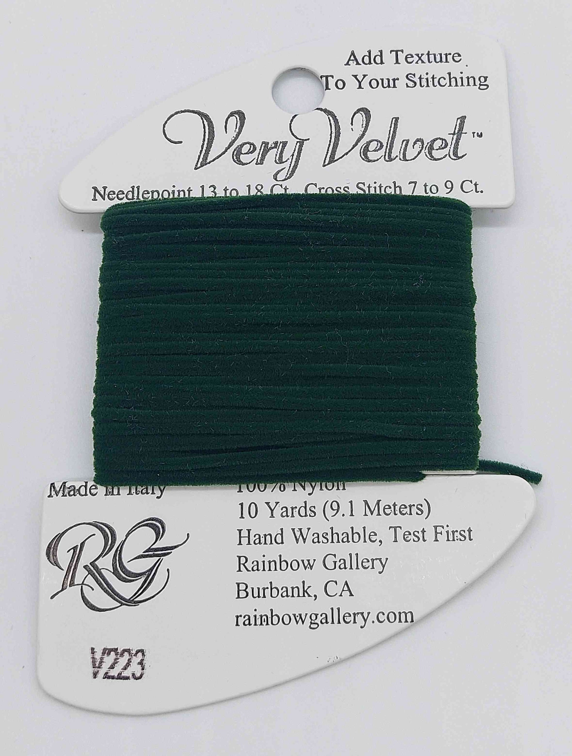 Very Velvet - Assorted Colors - V223-DARK GREEN