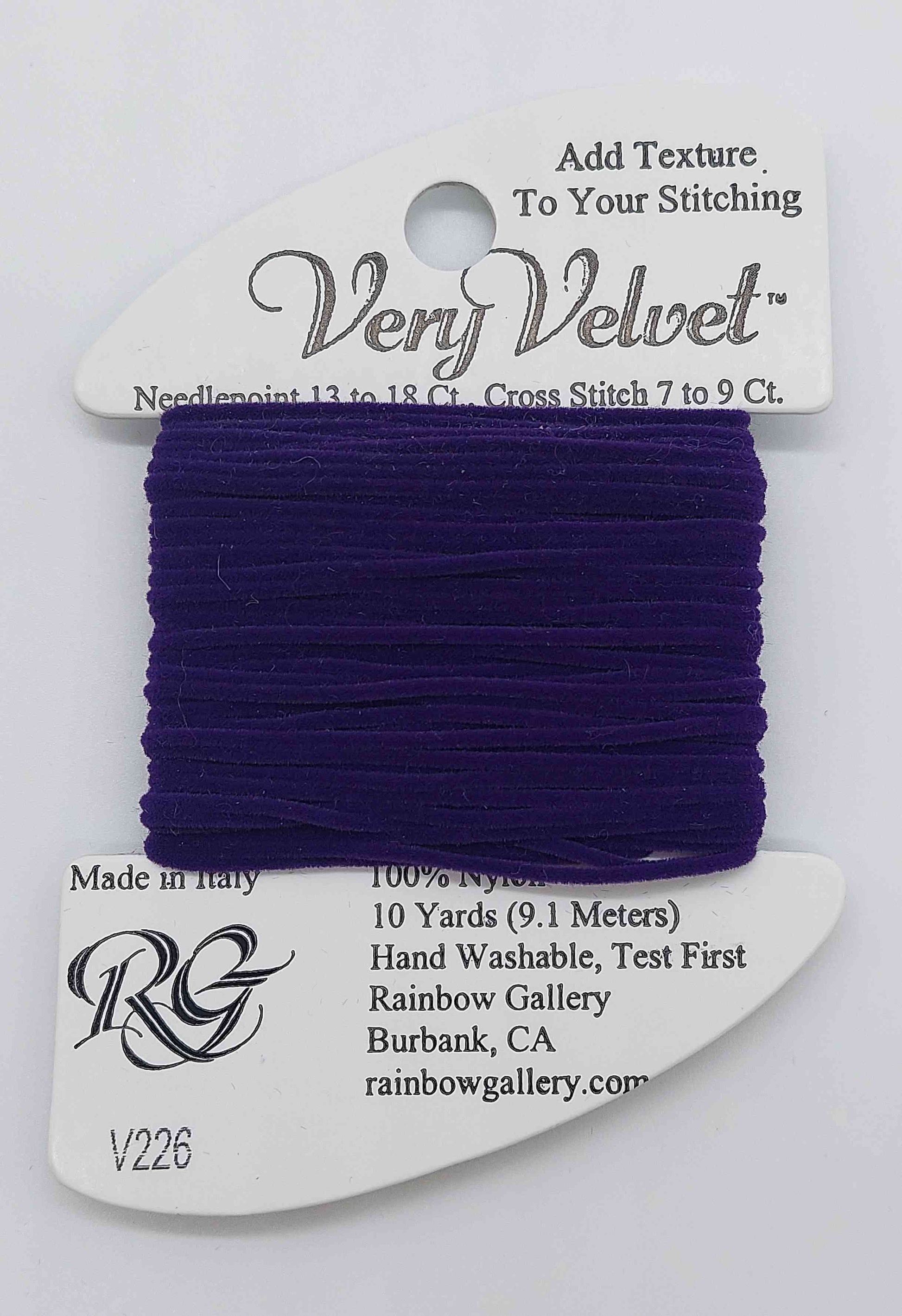 Very Velvet - Assorted Colors - V226-PURPLE