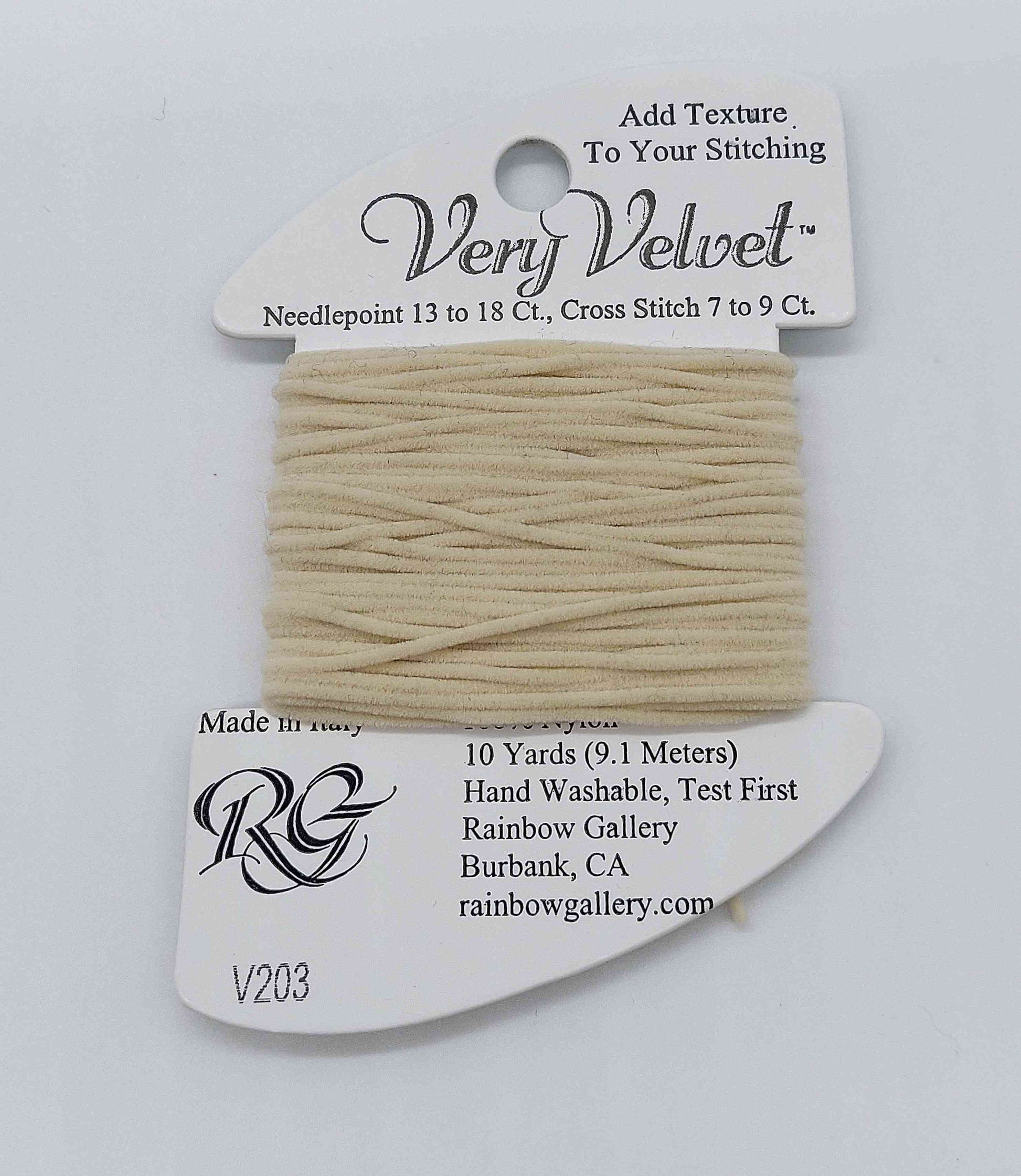 Very Velvet - Assorted Colors - V203-ECRU