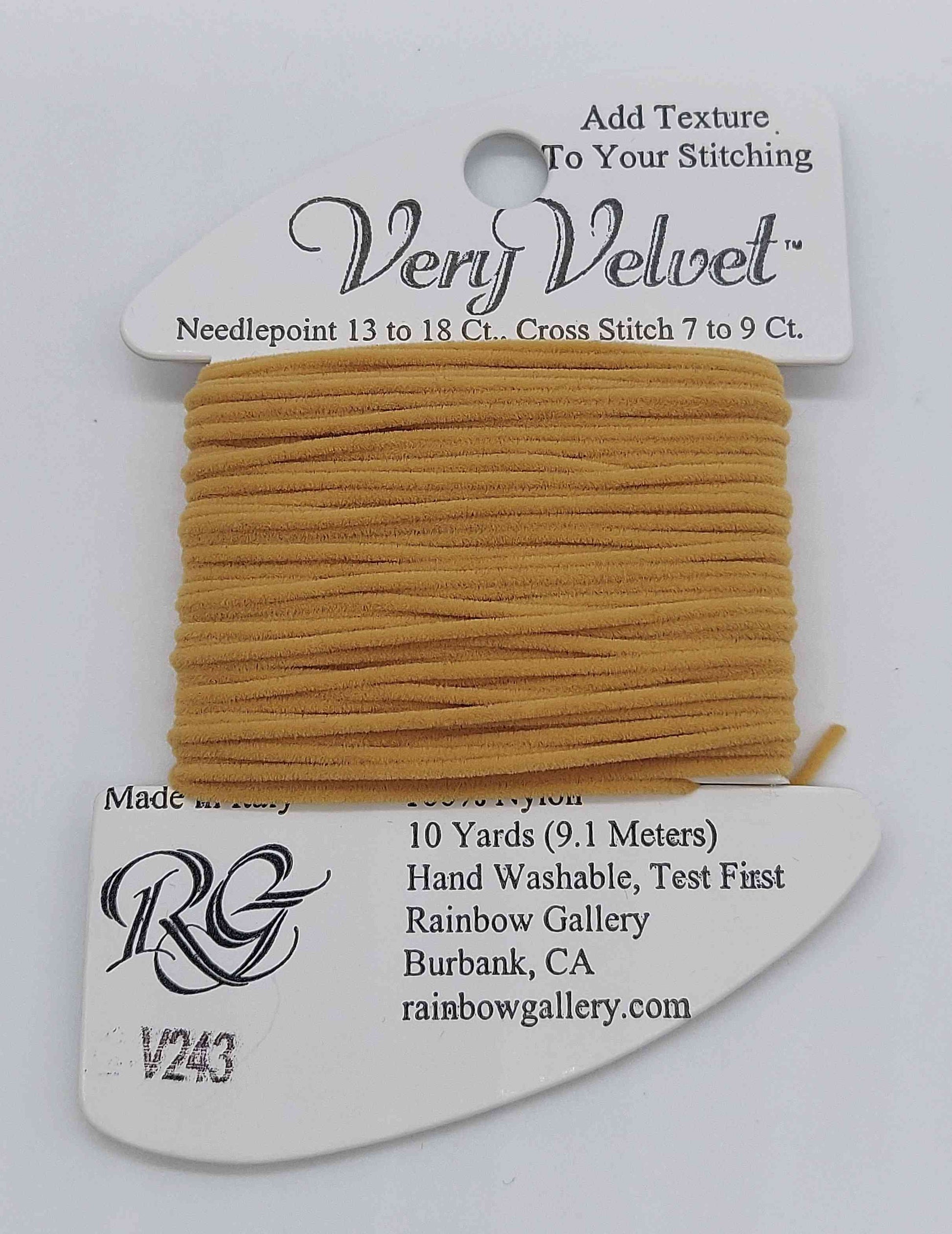 Very Velvet - Assorted Colors - V243-PL GLD BRN