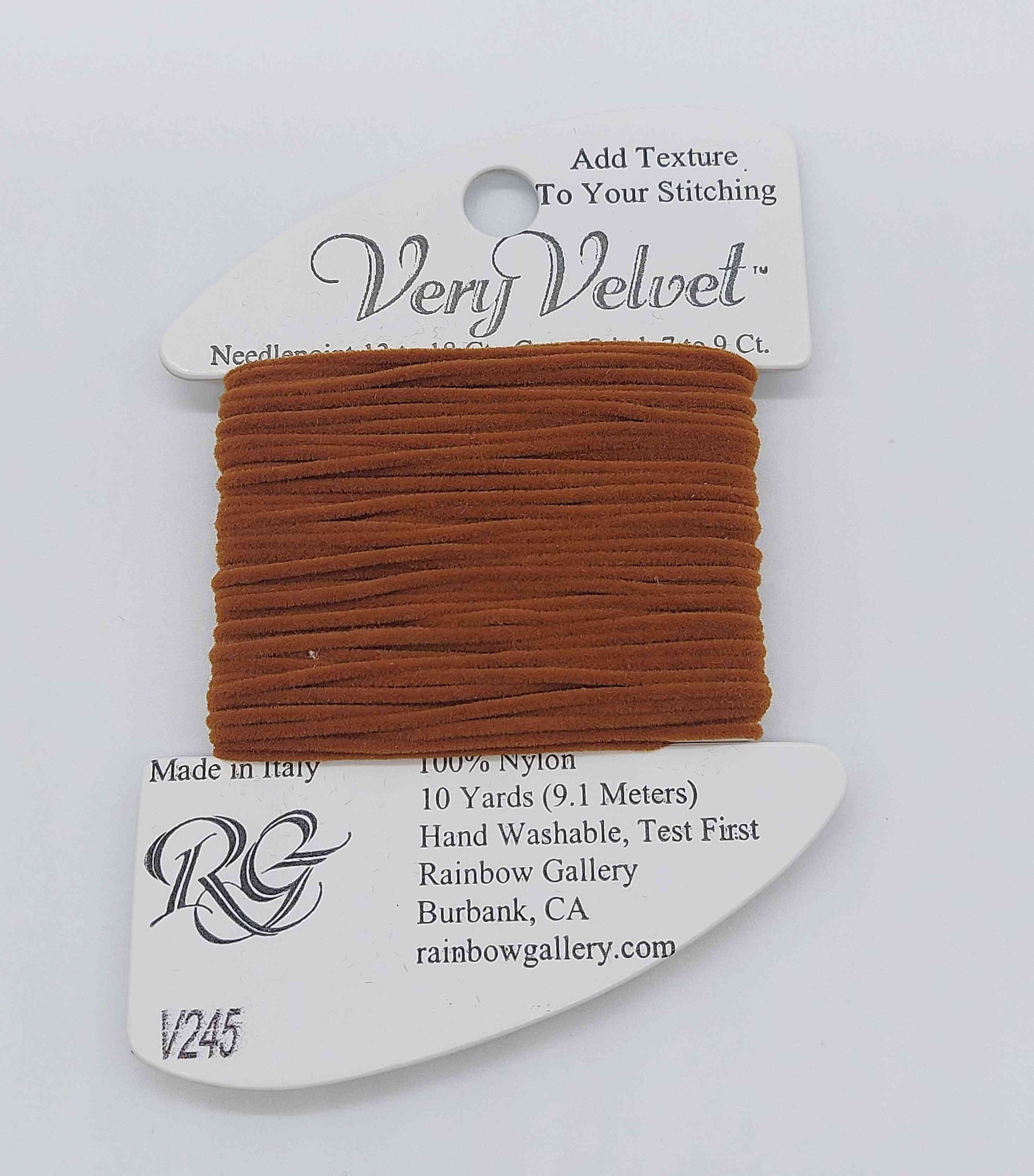 Very Velvet - Assorted Colors - V245-DK GLD BRN