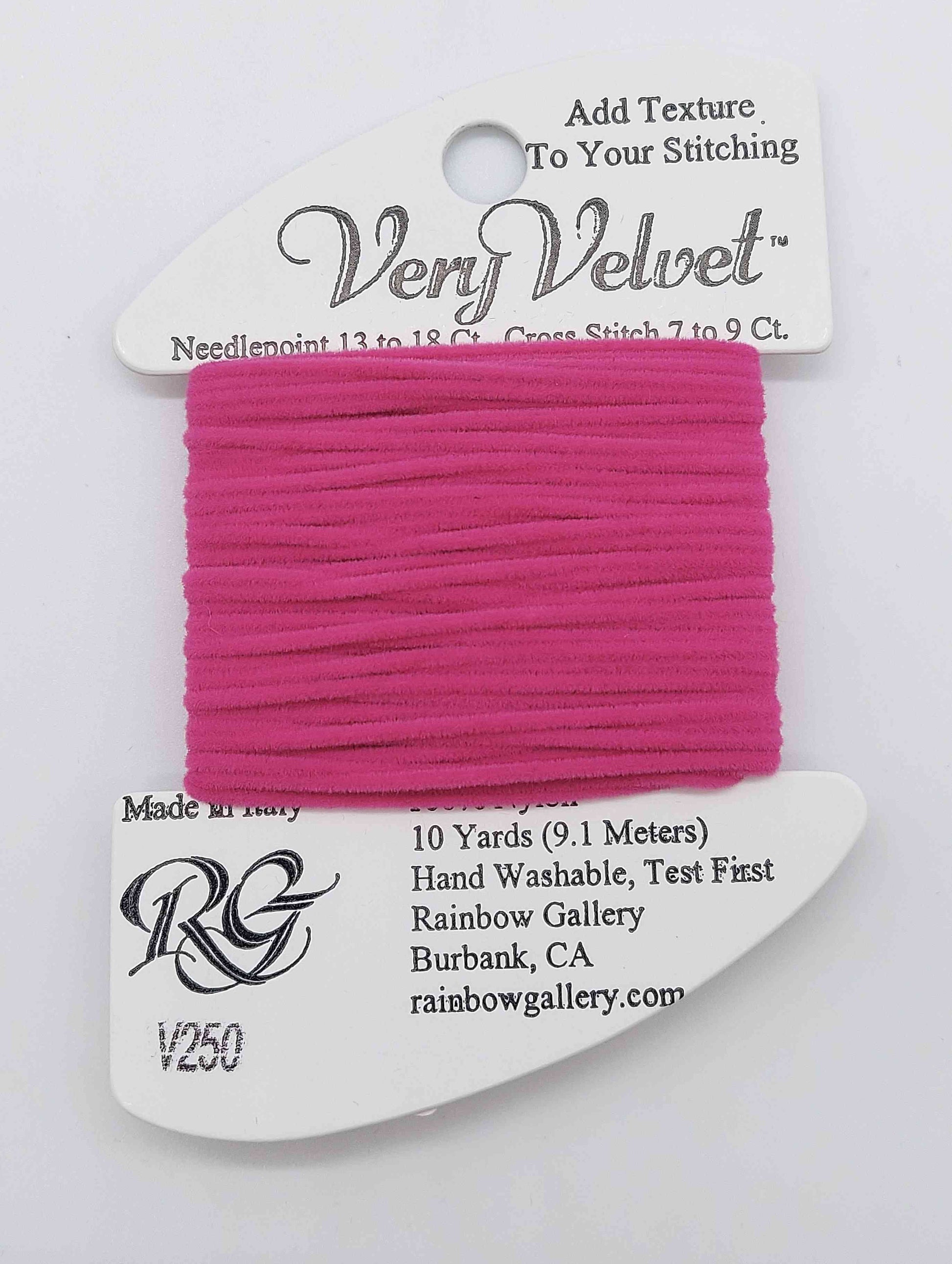 Very Velvet - Assorted Colors - V250-RASPBERRY