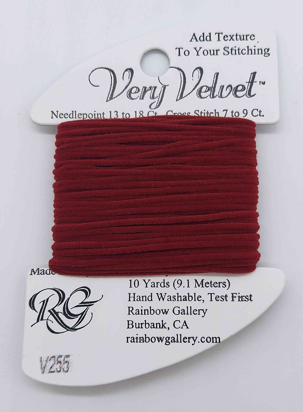 Very Velvet - Assorted Colors - V255-DARK RED
