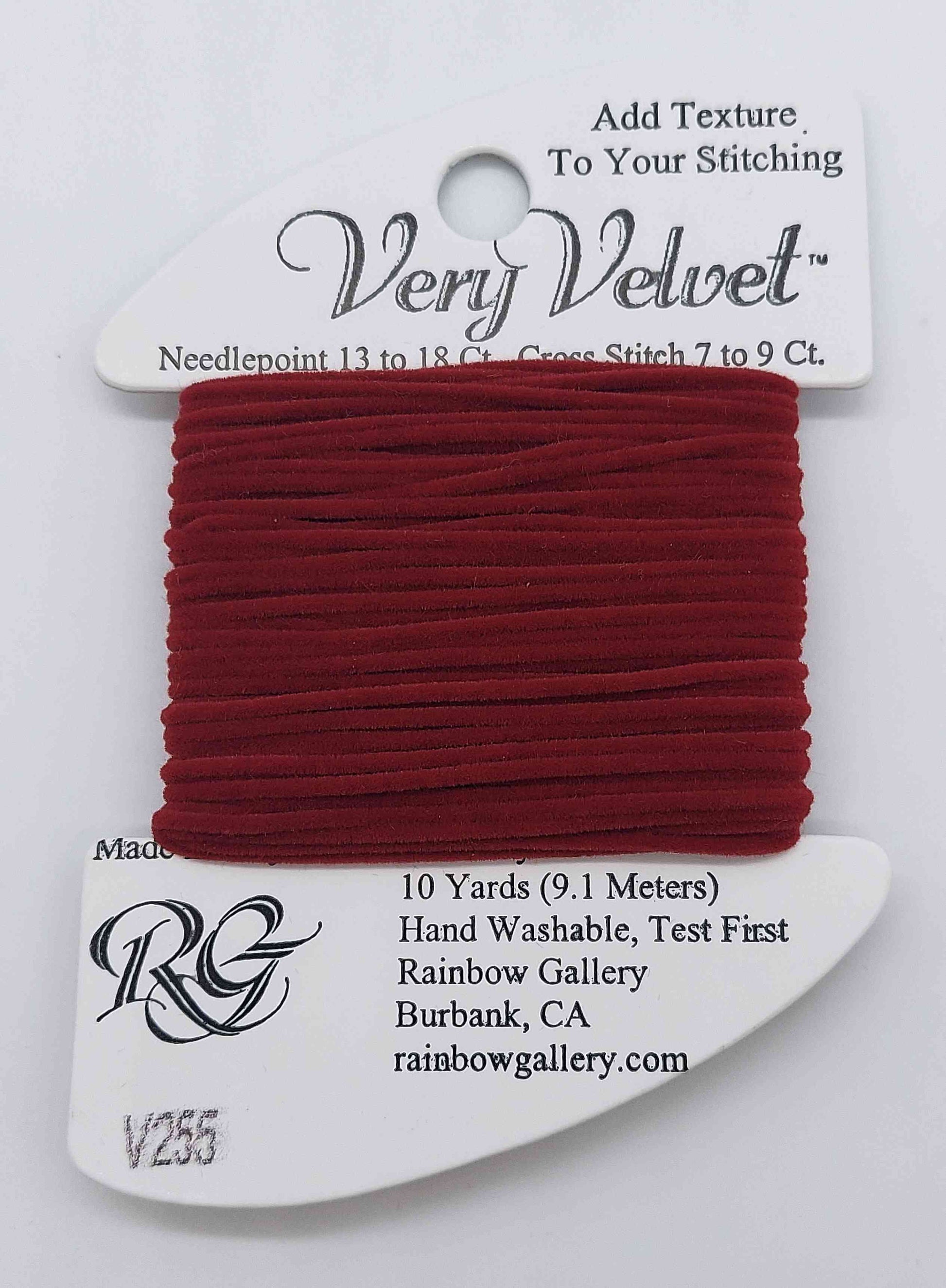 Very Velvet - Assorted Colors - V255-DARK RED
