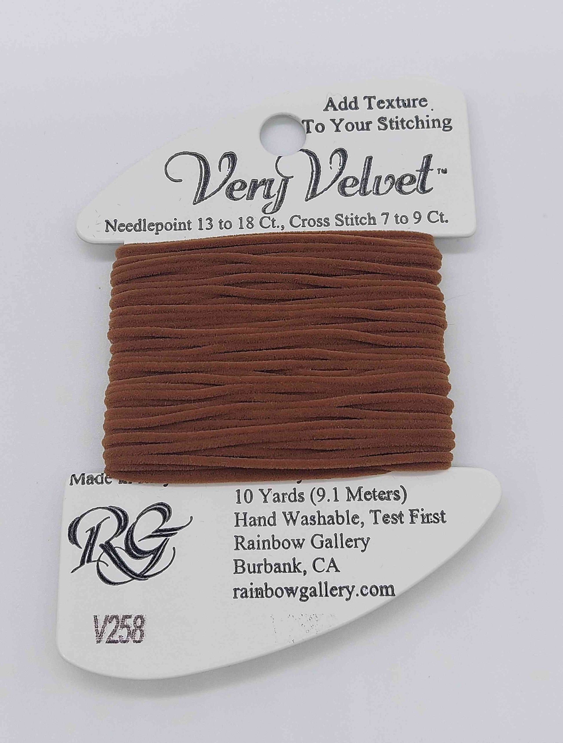 Very Velvet - Assorted Colors - V258-GLDN BROWN