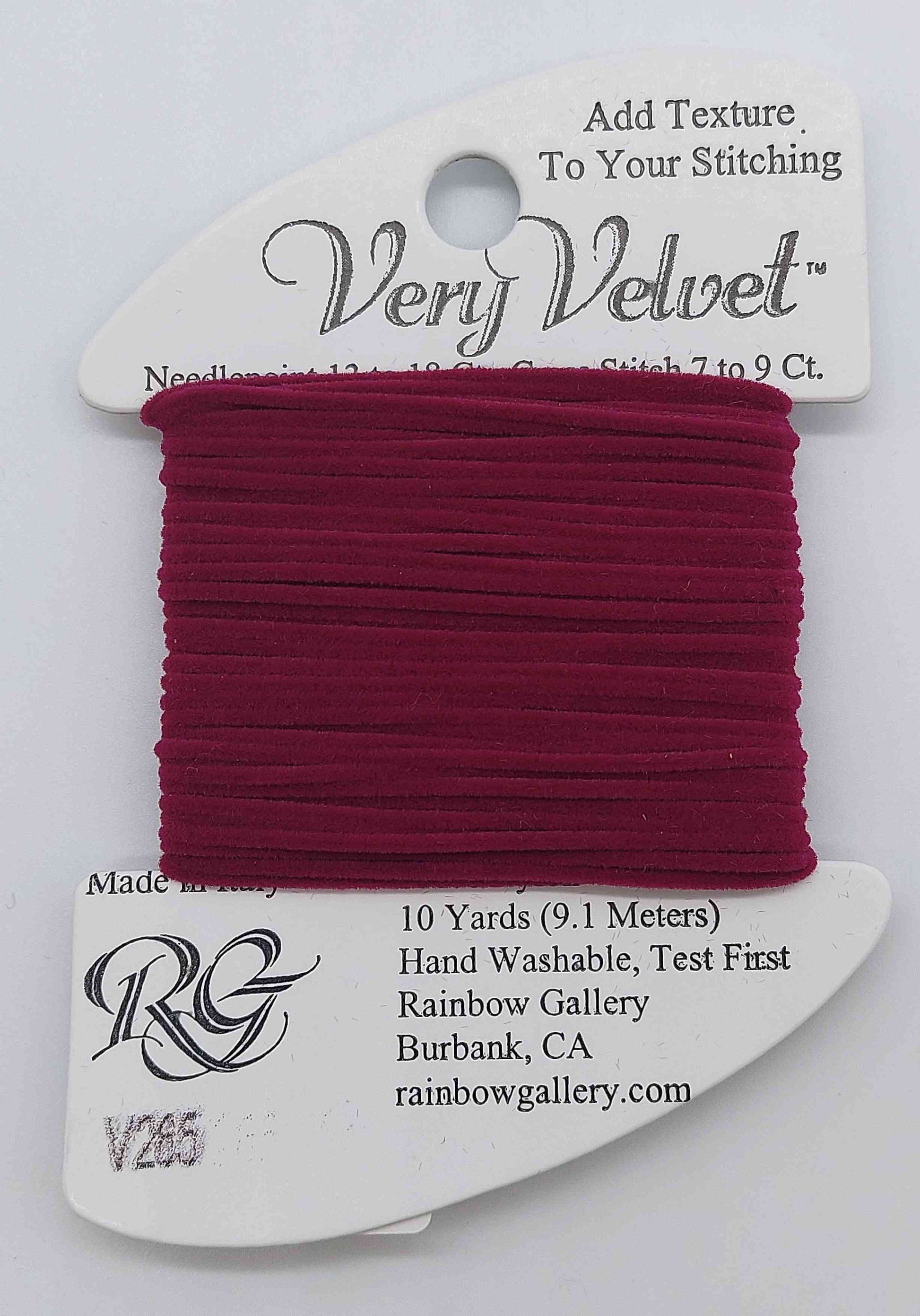 Very Velvet - Assorted Colors - V265-DK RSBERRY