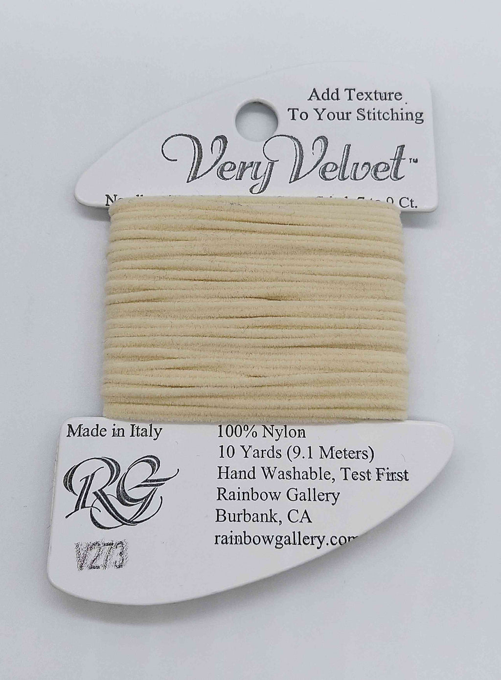 Very Velvet - Assorted Colors - V273-CREAM