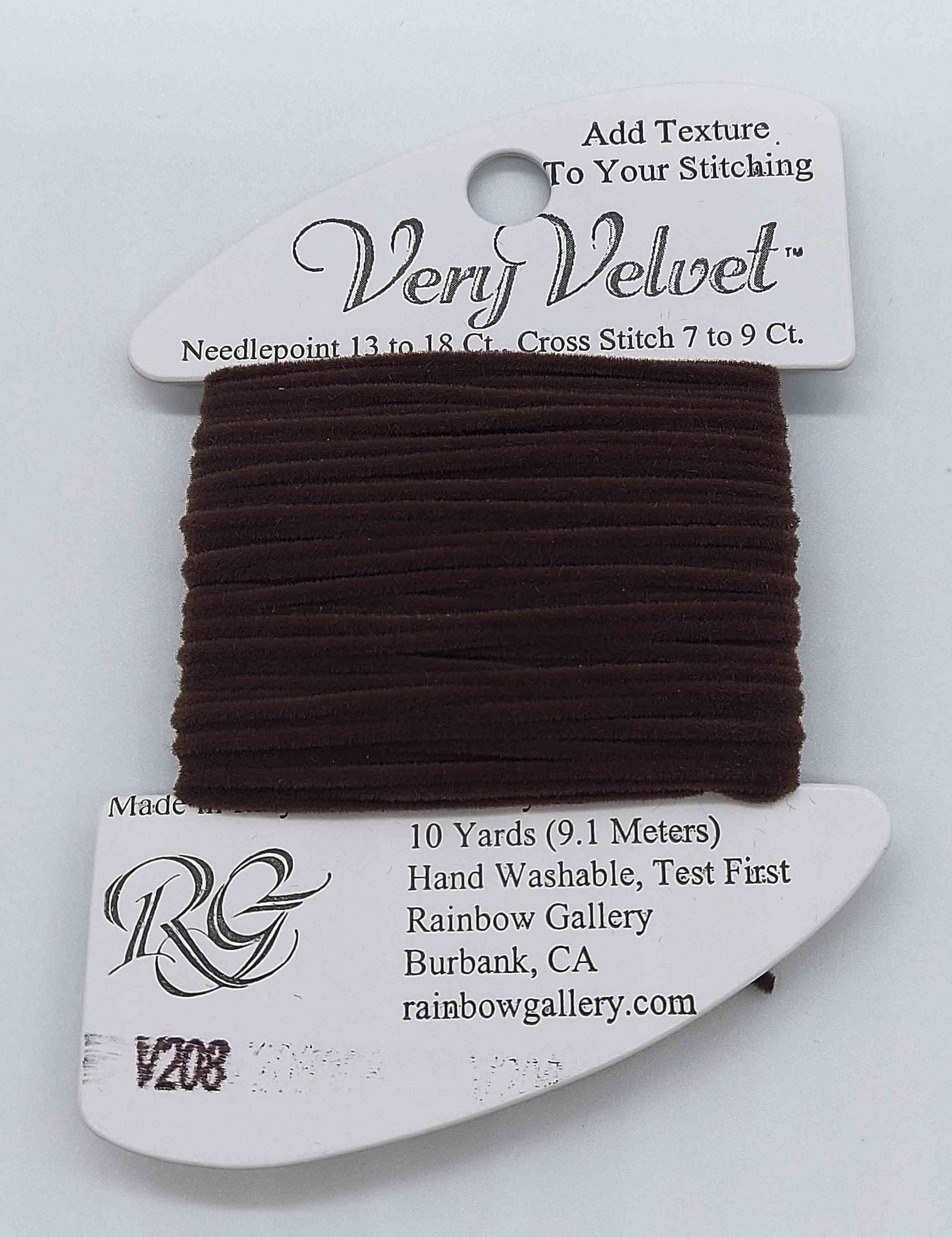 Very Velvet - Assorted Colors - V208-DARK BROWN