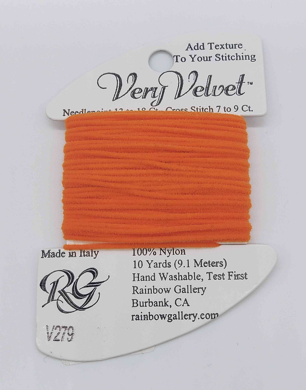 Very Velvet - Assorted Colors - V279-BRITE ORANGE