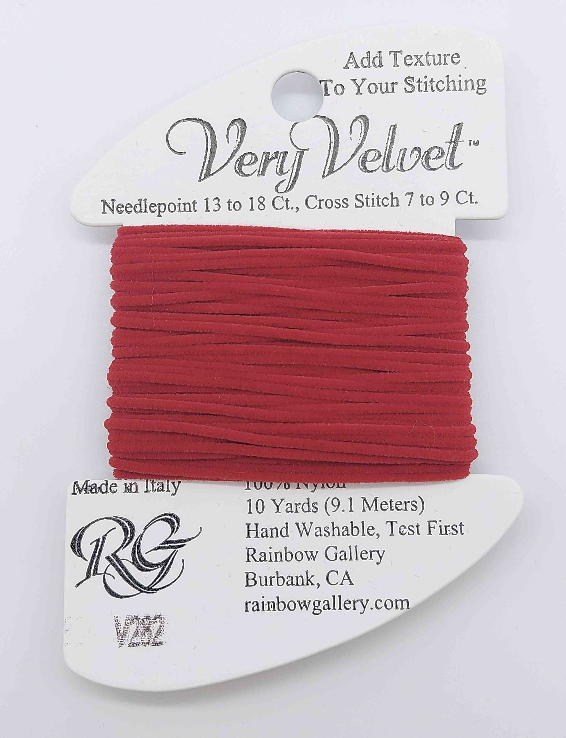 Very Velvet - Assorted Colors - V282-SCARLET