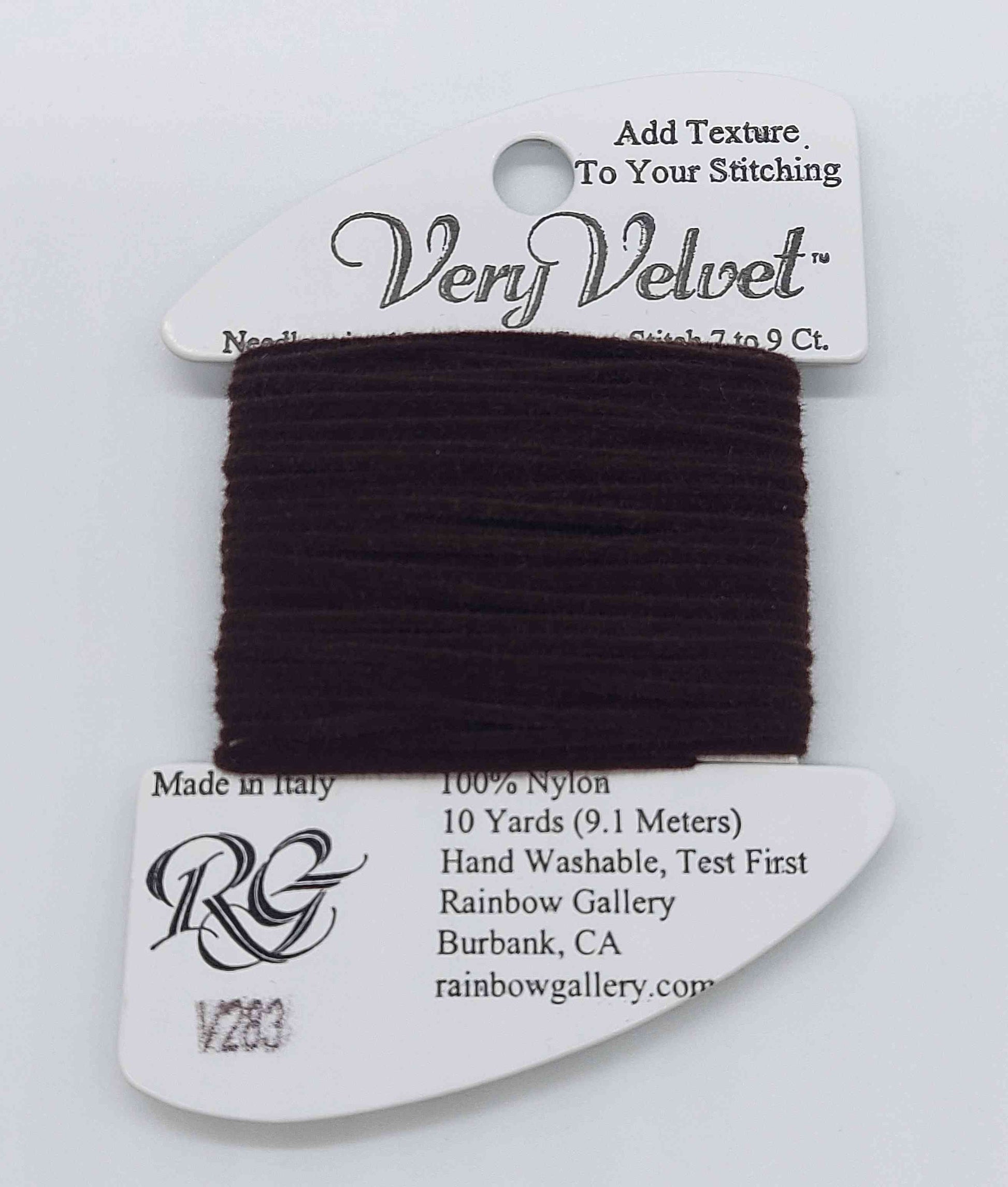 Very Velvet - Assorted Colors - V283-DARK CHOCOLATE