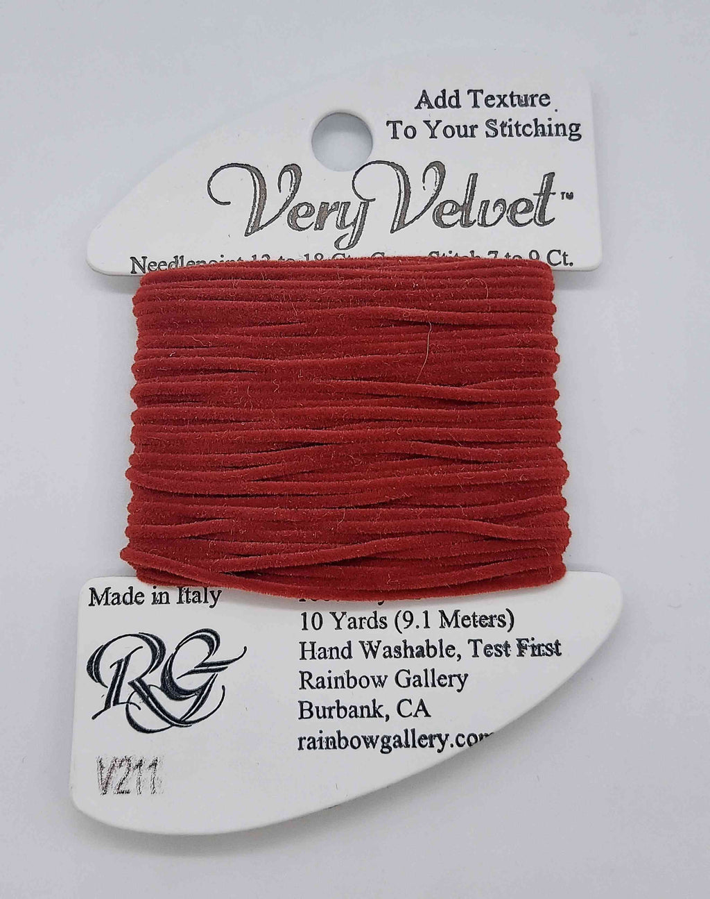 Very Velvet - Assorted Colors - V211-BRICK RED