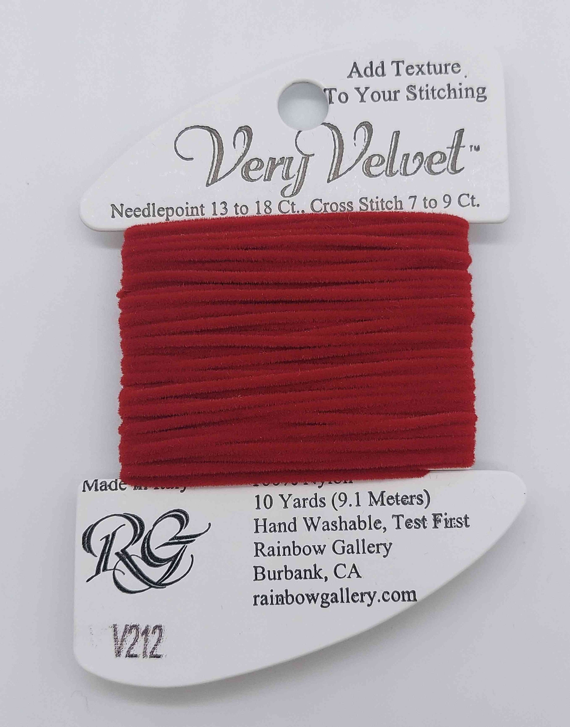 Very Velvet - Assorted Colors - V212-CHERRY RED