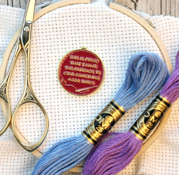 Proof I Have the Patience to Stab Something 4000 times - Red -Needle Minder