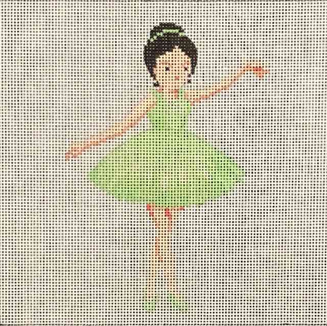 Ballerina in a Green Tutu