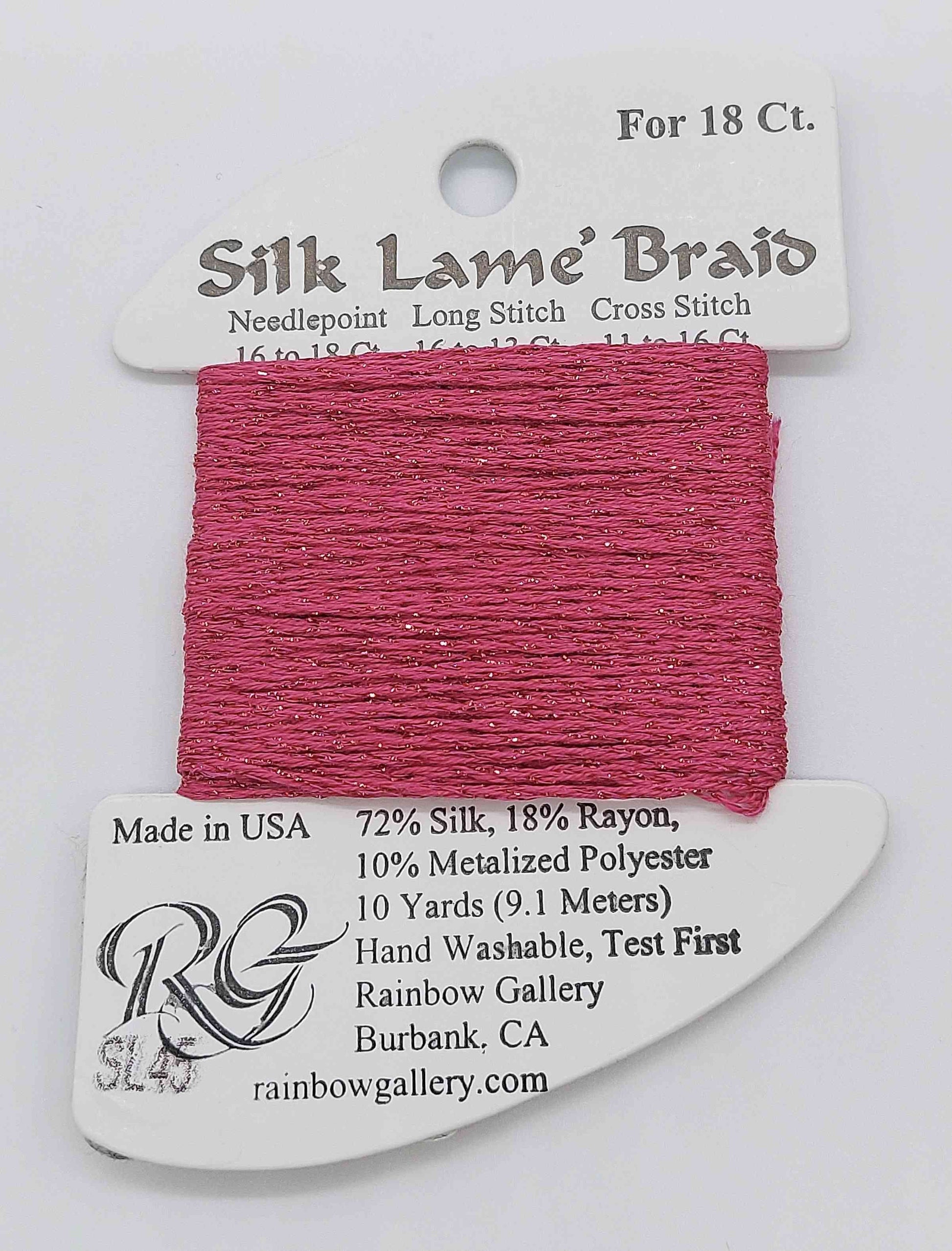 Slik Lame Baid -  Assorted Colors - SL45-DEEP ROSE