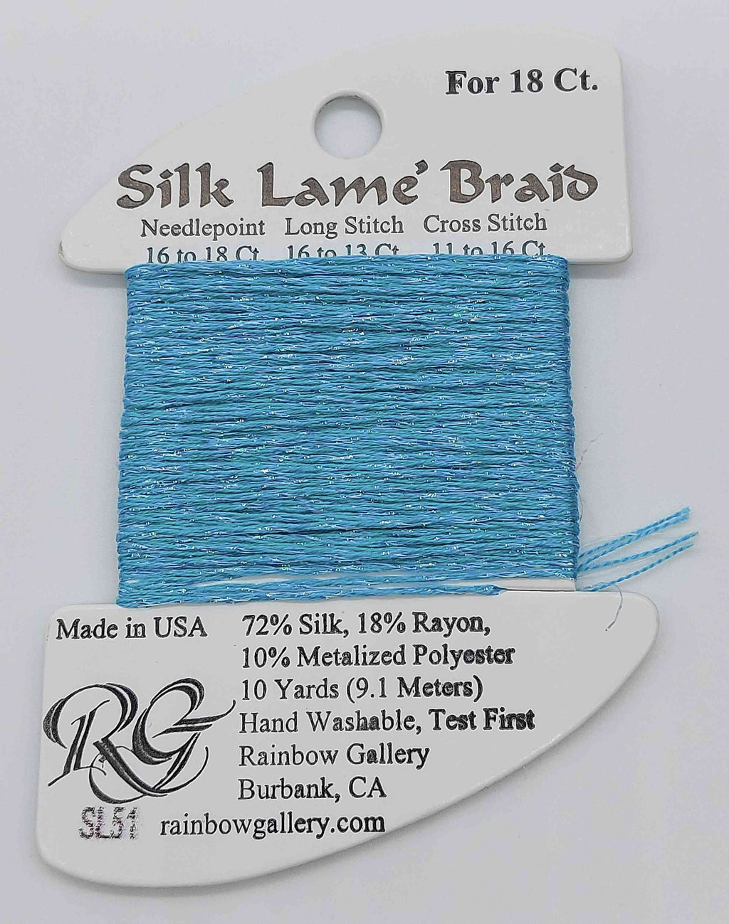 Slik Lame Baid -  Assorted Colors - SL51-TURQUOISE