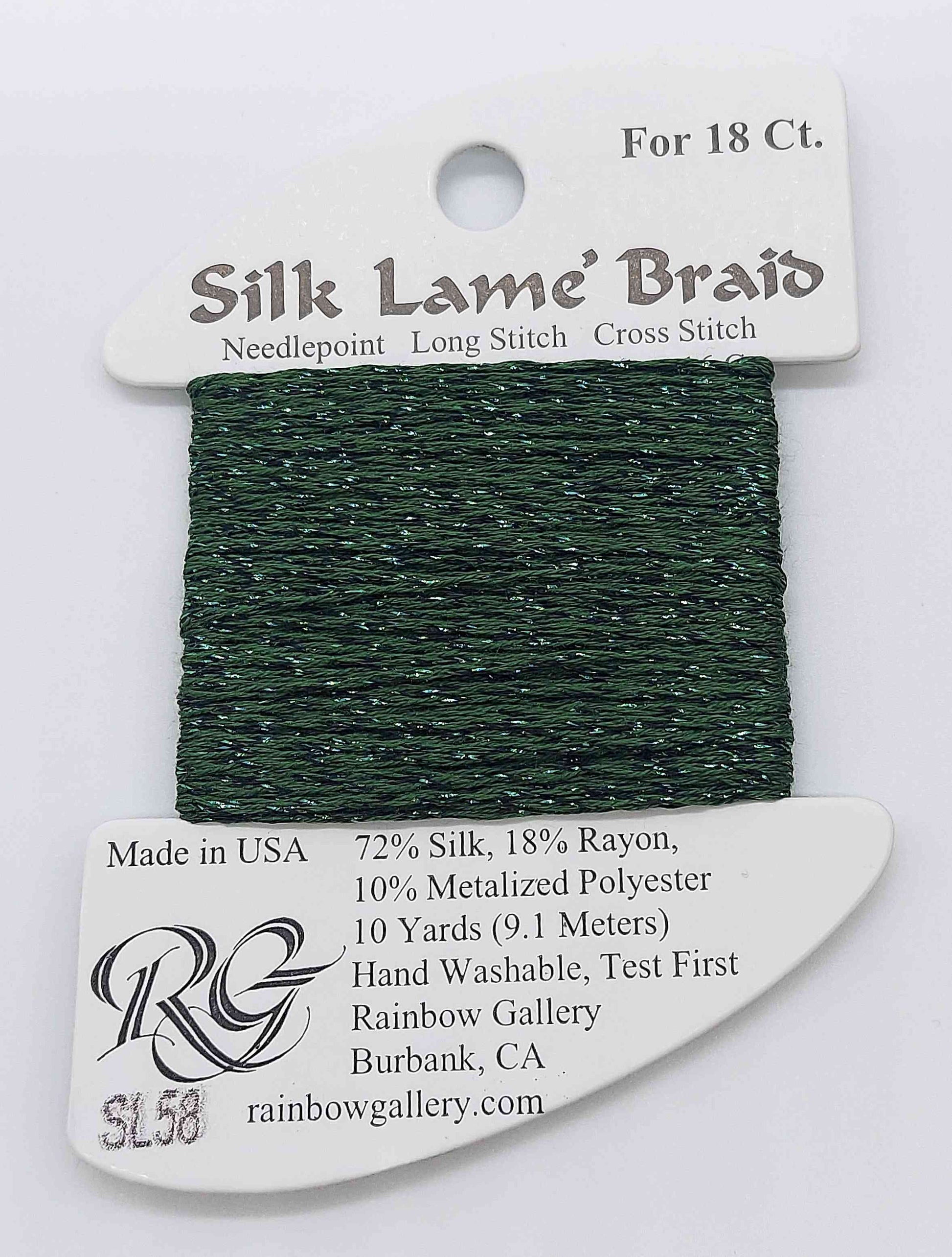 Slik Lame Baid -  Assorted Colors - SL58-DK C'MAS GREEN