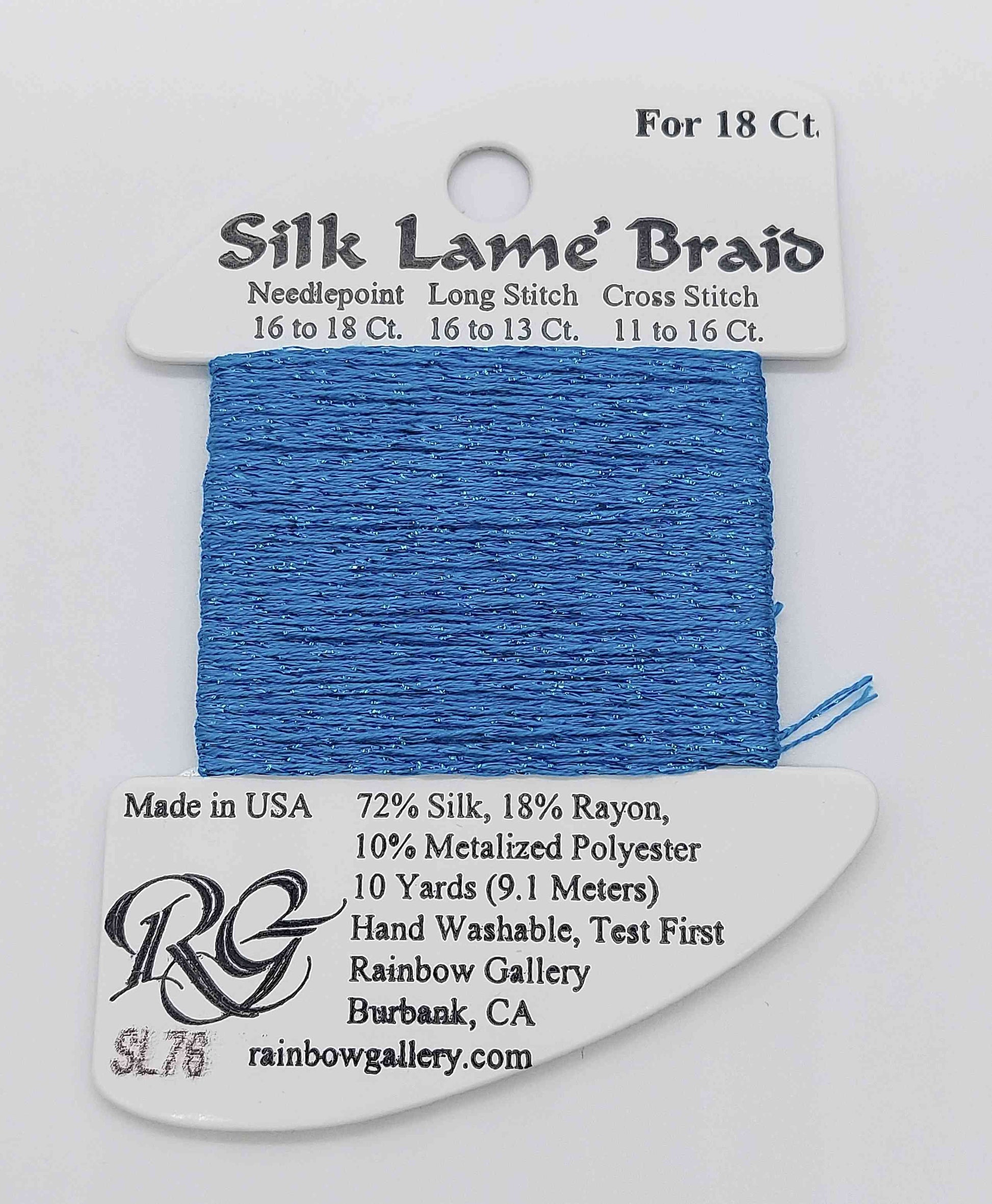 Slik Lame Baid -  Assorted Colors - SL76-PEACOCK BLUE