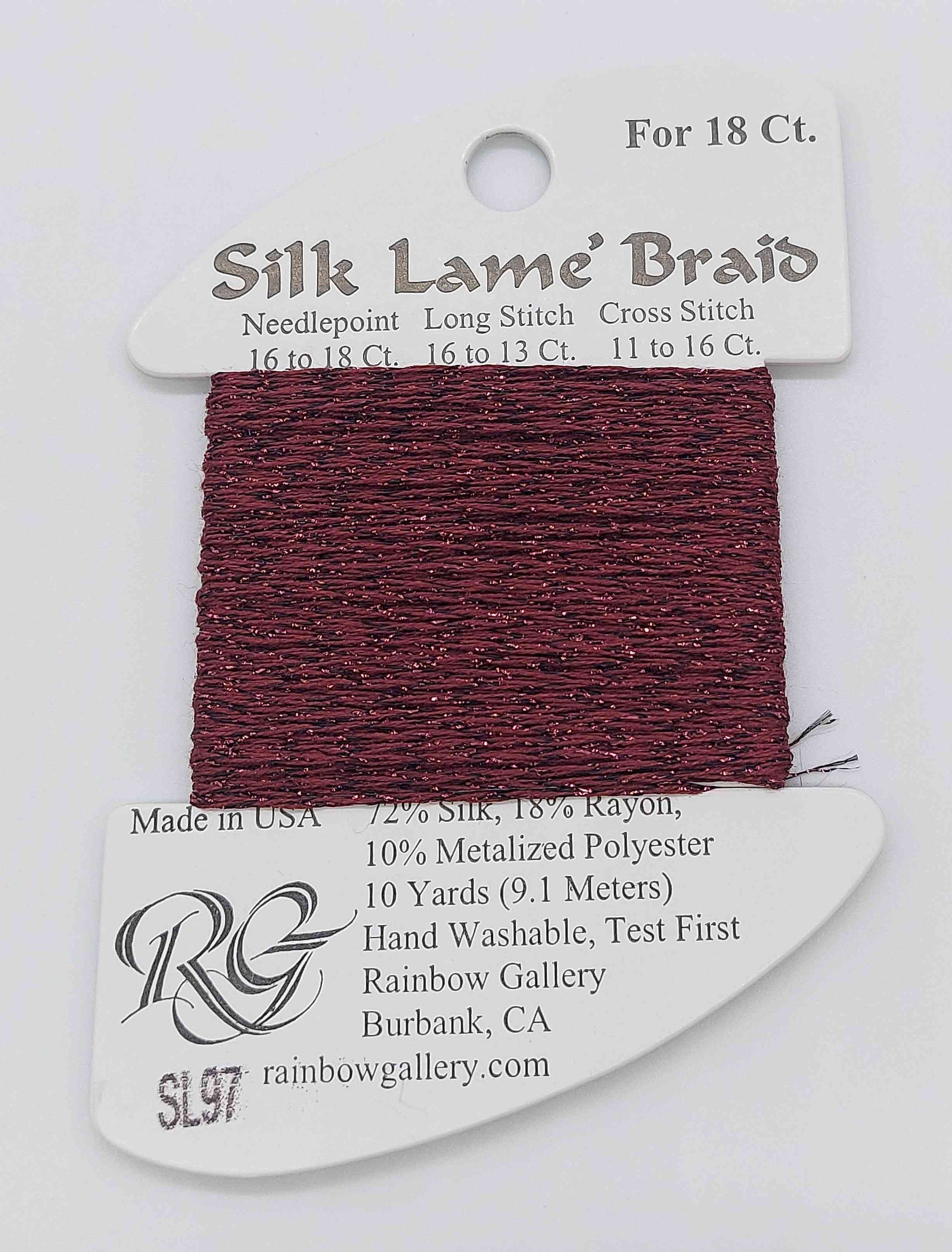 Slik Lame Baid -  Assorted Colors - SL97-RUBY RED
