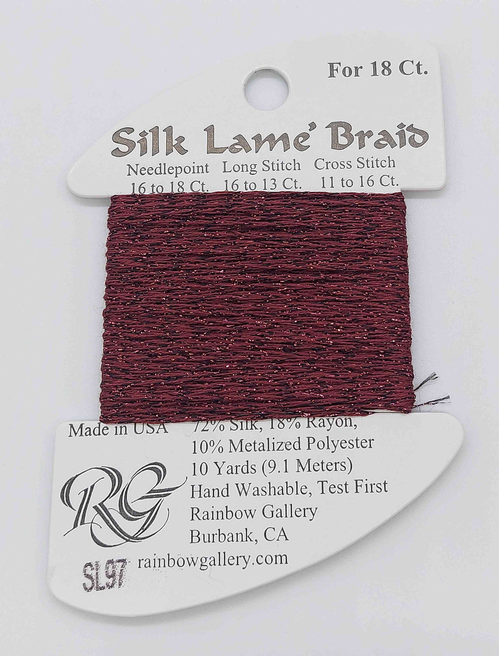 Slik Lame Baid -  Assorted Colors - SL97-RUBY RED