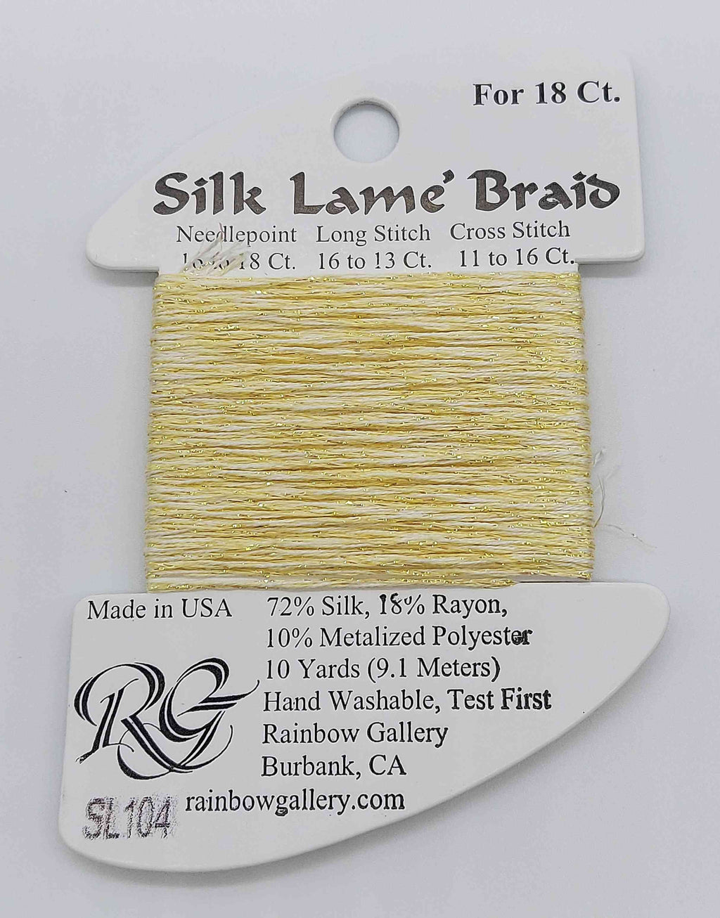 Slik Lame Baid -  Assorted Colors - SL104-SOFT YELLOW