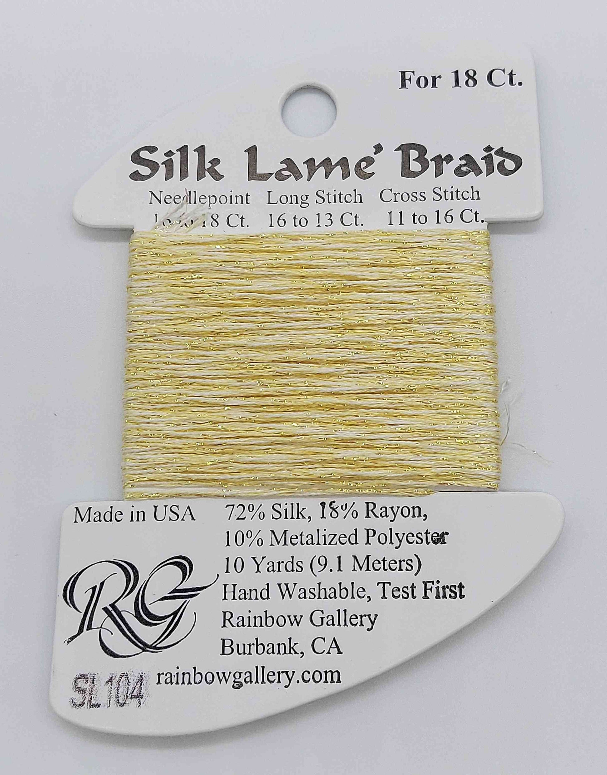 Slik Lame Baid -  Assorted Colors - SL104-SOFT YELLOW