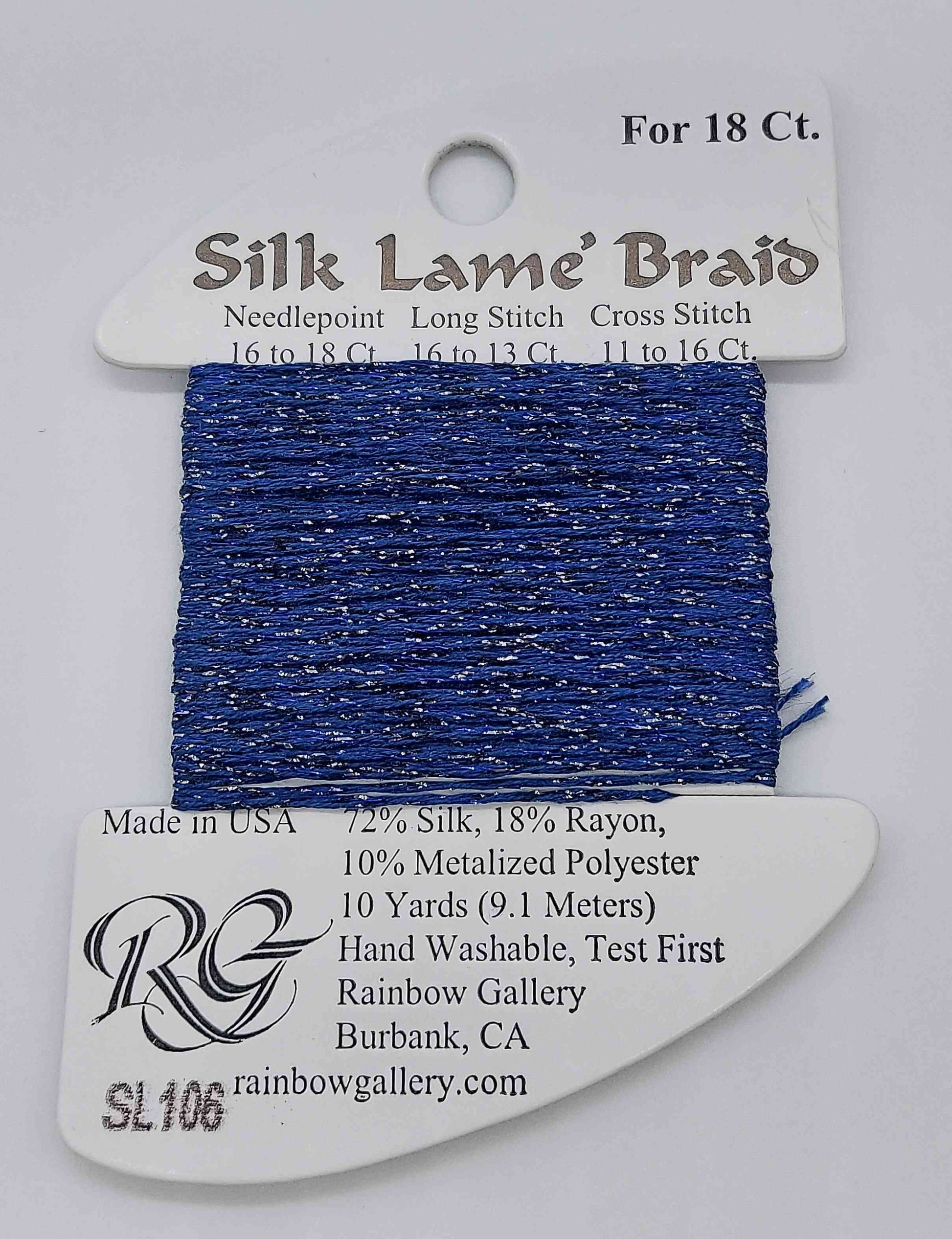 Slik Lame Baid -  Assorted Colors - SL106-DARK DENIM