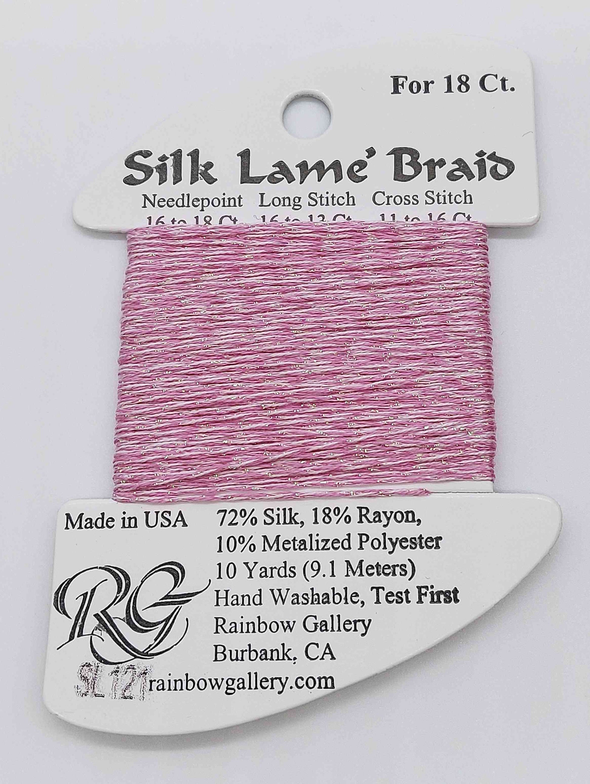 Slik Lame Baid -  Assorted Colors - SL121-MEDIUM RASPBERRY