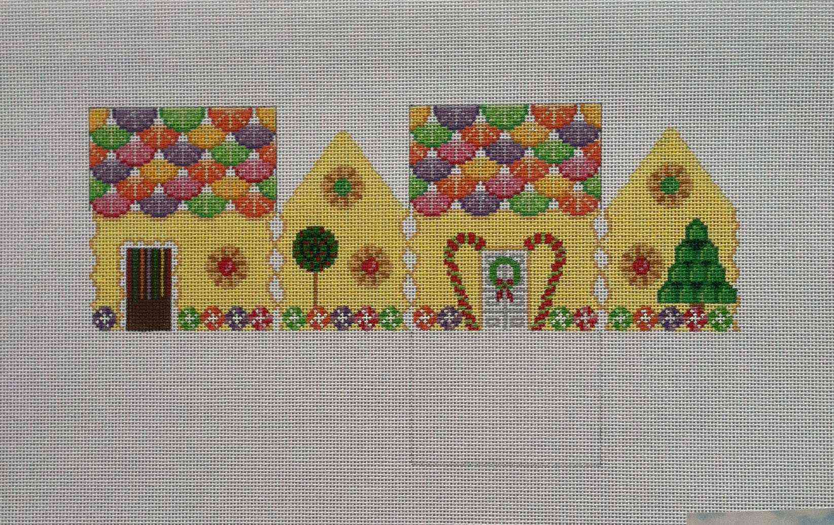 3-D Gingerbread House - Lemon Chiffon & Fruit Slices