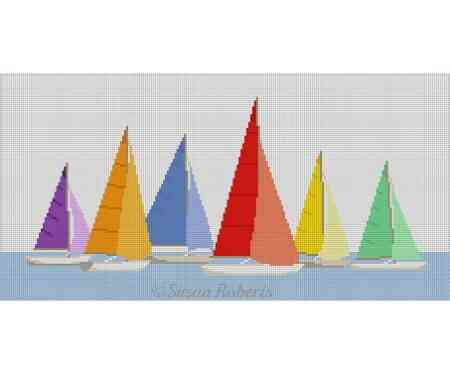 Resting Sailboats - Large