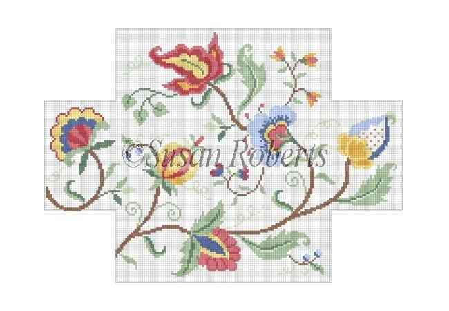 Brick Cover - Crewel Floral