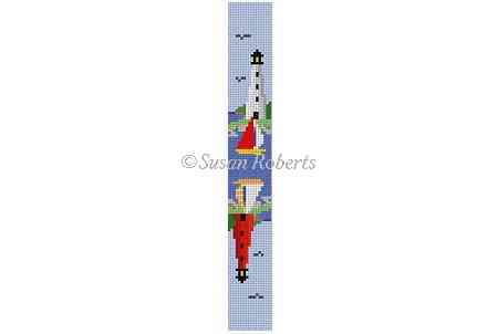 Sailboats & Lighthouses, key fob