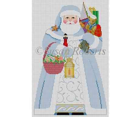 Tree Topper, Nautical Santa, front