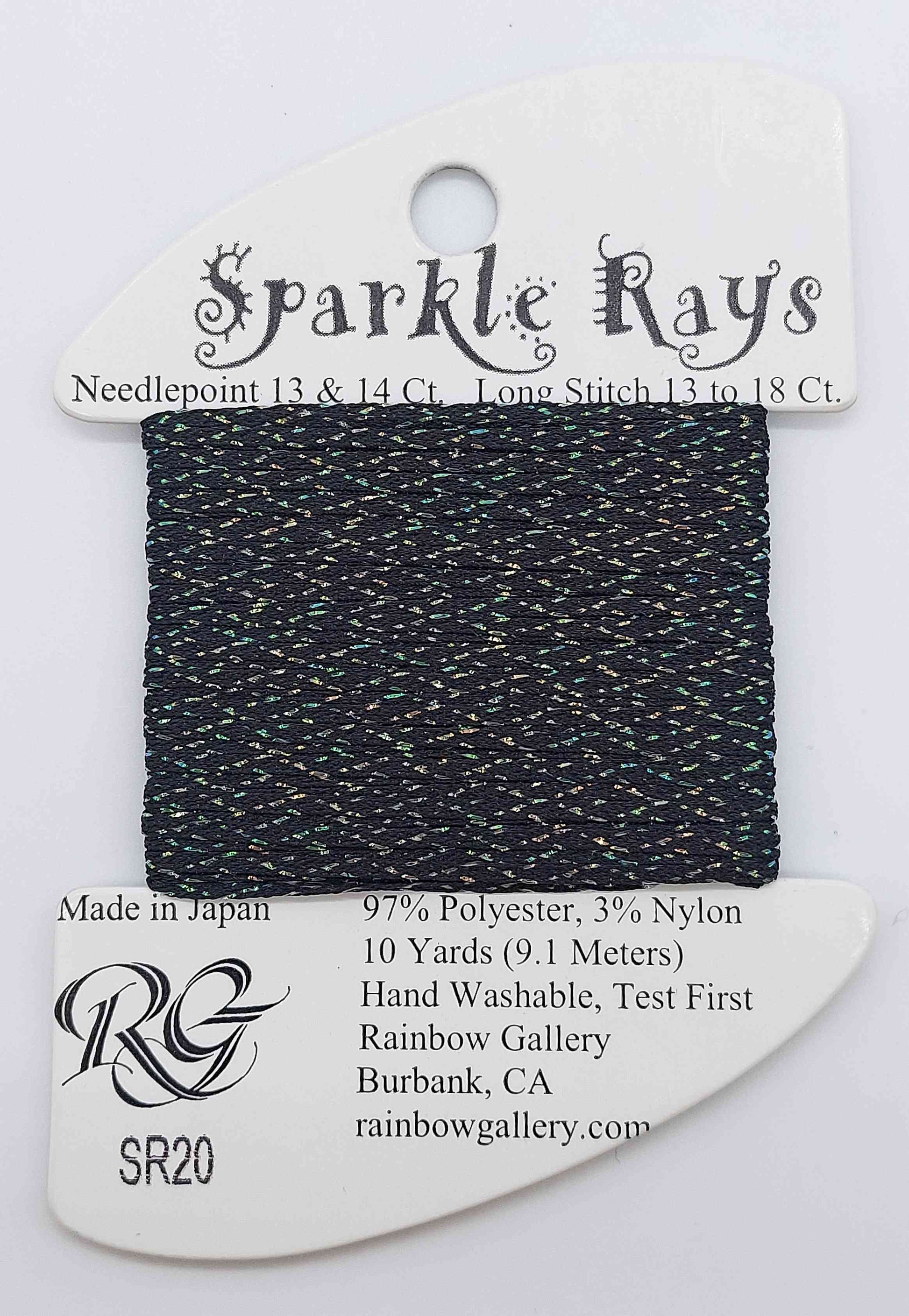 Sparkle Ray -  Assorted Colors - SR20 - BLACK