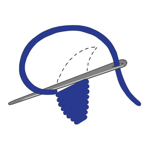 Satin stitch diagram