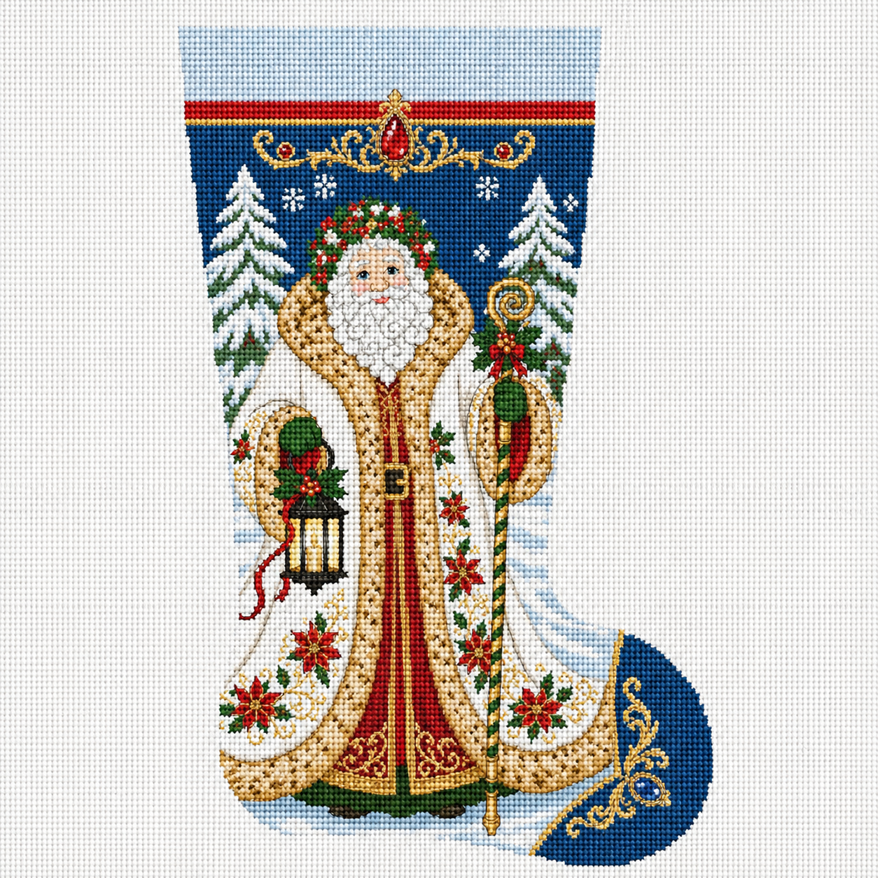 Stocking - Elegant Santa